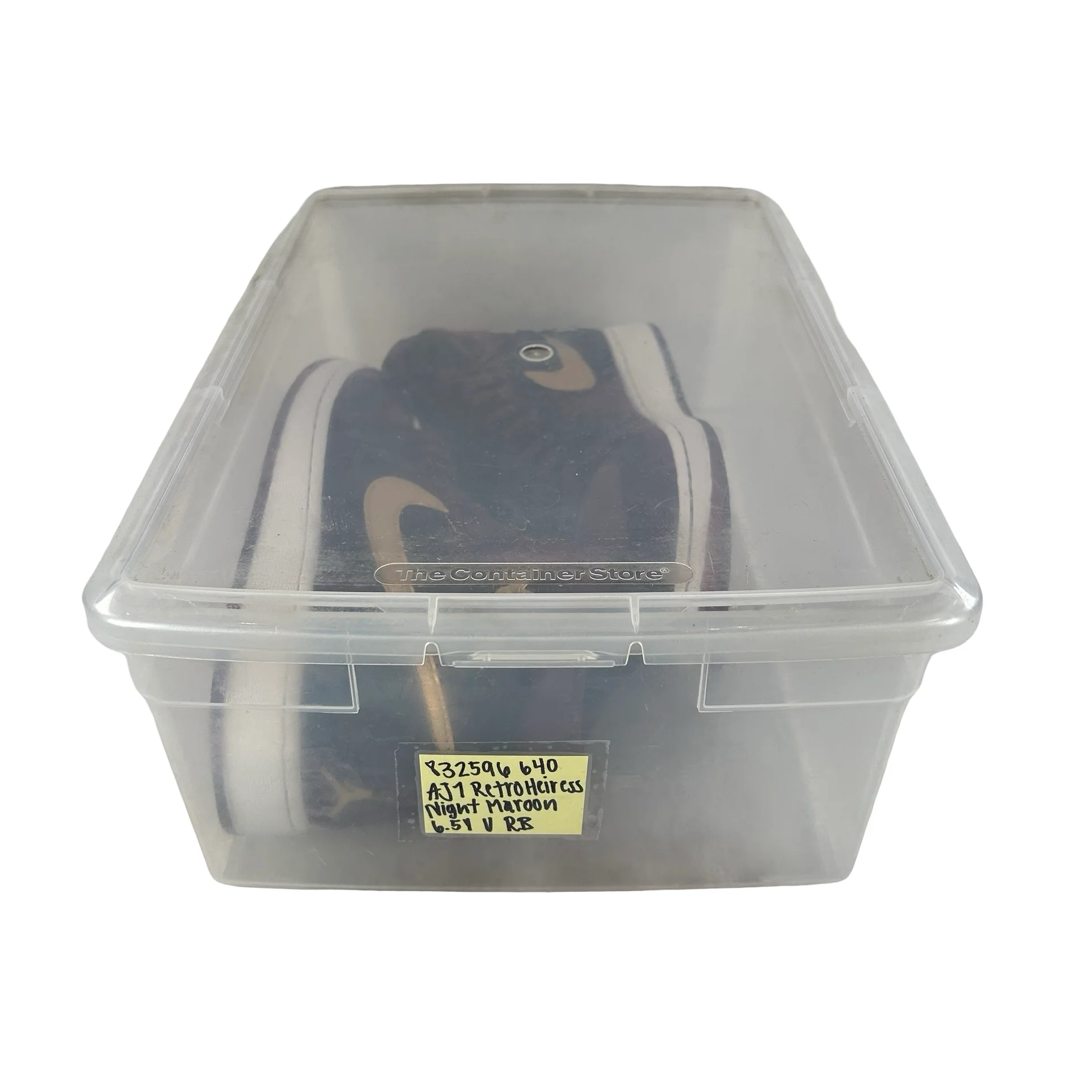 832596 640 Jordan 1 Retro Heiress Night Maroon (GS) [USED] - 6.5 Y (Used) (Replace Box) - Image 7