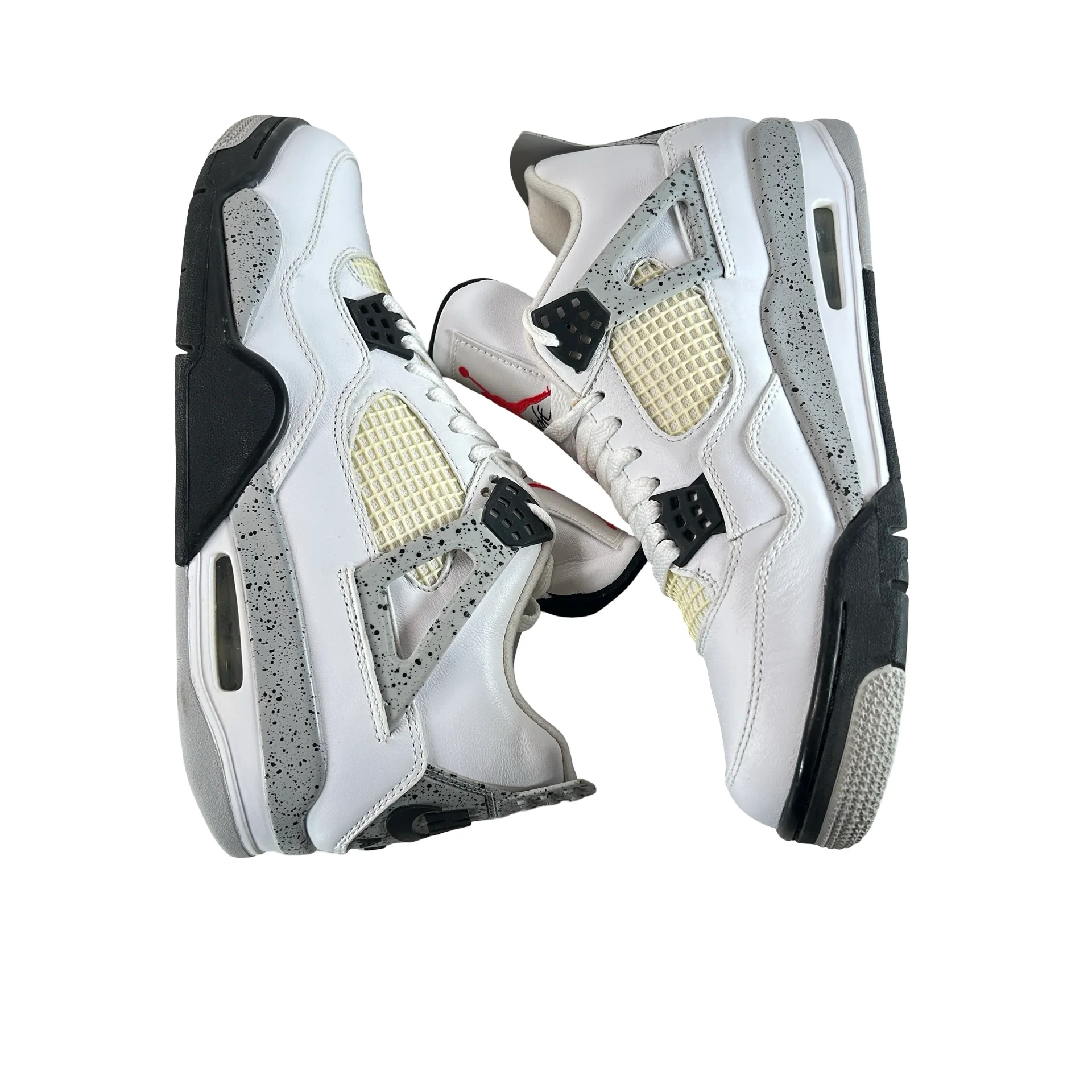 840606 192 Jordan 4 Retro White Cement (2016) - 9 M (Yellowing) (No Box) - Image 4