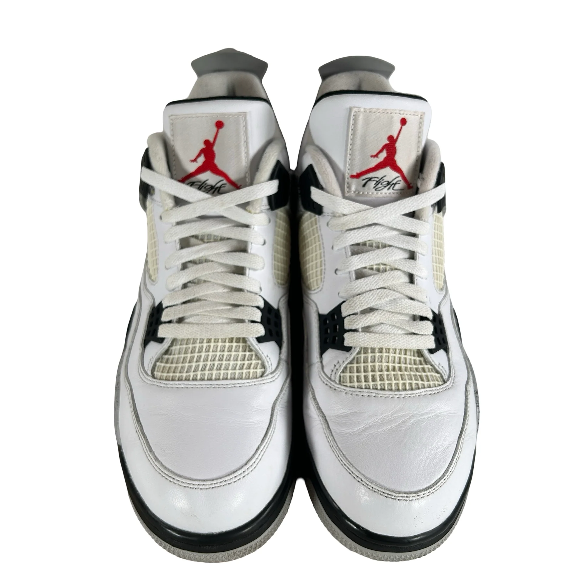 840606 192 Jordan 4 White Cement [USED] - 11.5 M (Used2) (No Box2) - Image 2
