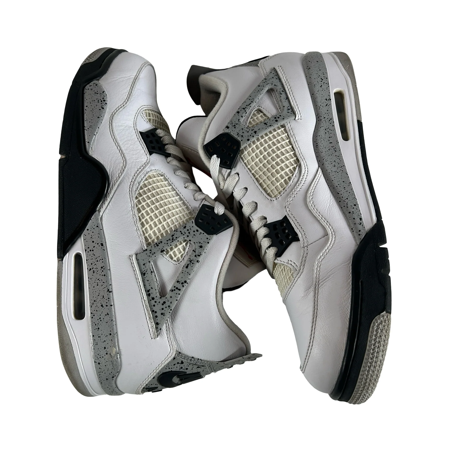840606 192 Jordan 4 White Cement [USED] - 11.5 M (Used2) (No Box2) - Image 4