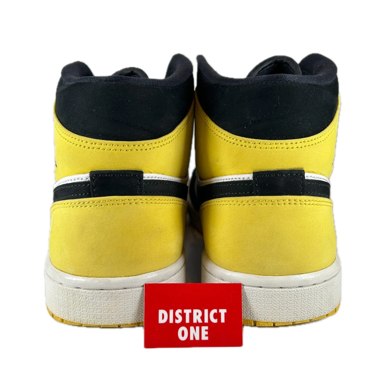 852542 071 Air Jordan 1 Mid Yellow Toe Black 2019 [USED] - 11 M (Used) (Replace Box) - Image 3