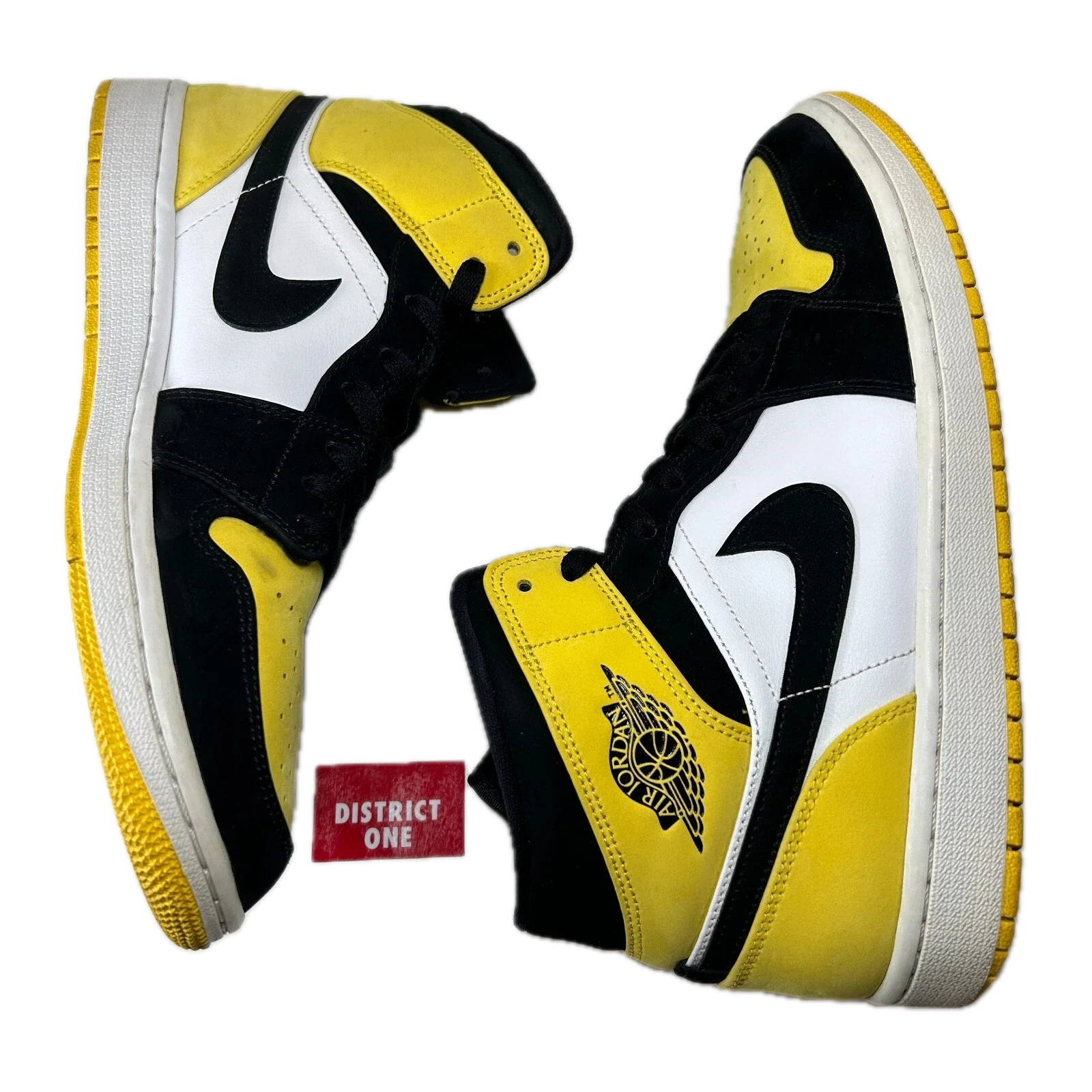 852542 071 Air Jordan 1 Mid Yellow Toe Black 2019 [USED] - 11 M (Used) (Replace Box) - Image 5