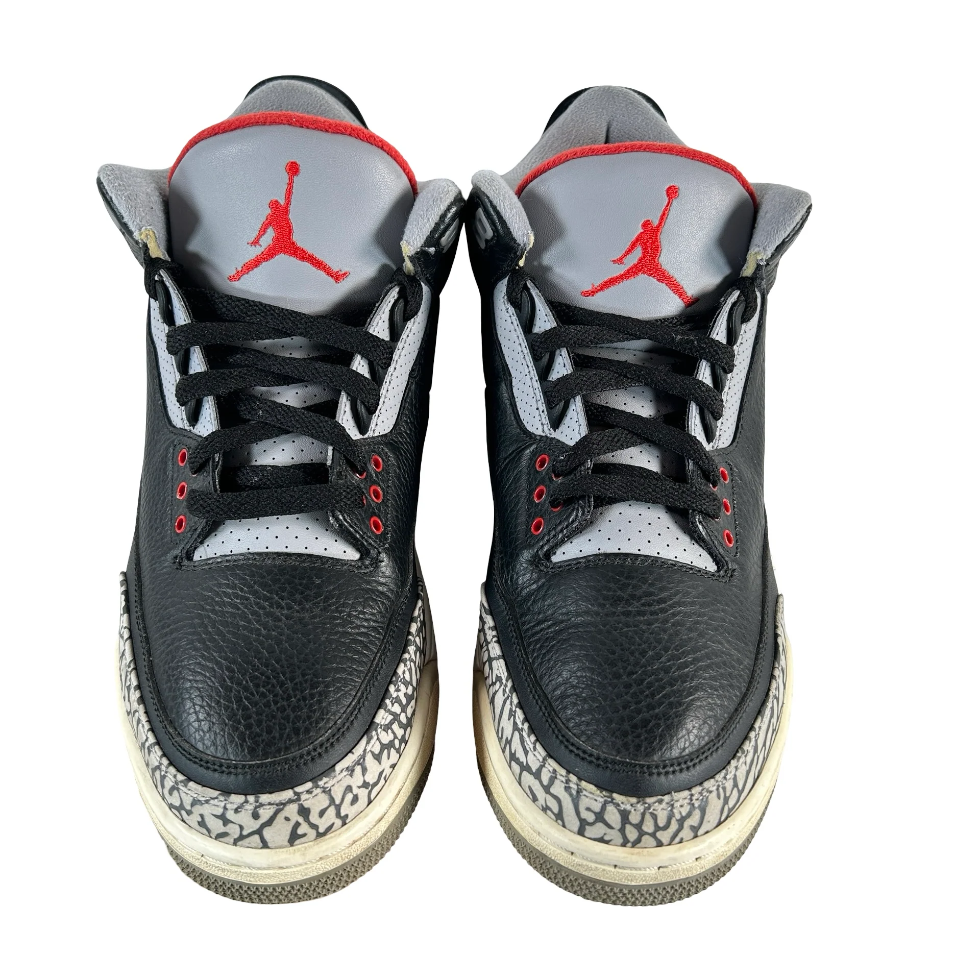 854262 001 Jordan 3 Black Cement 2018 [USED] - 10.5 M (Used5) (No Box5) - Image 2
