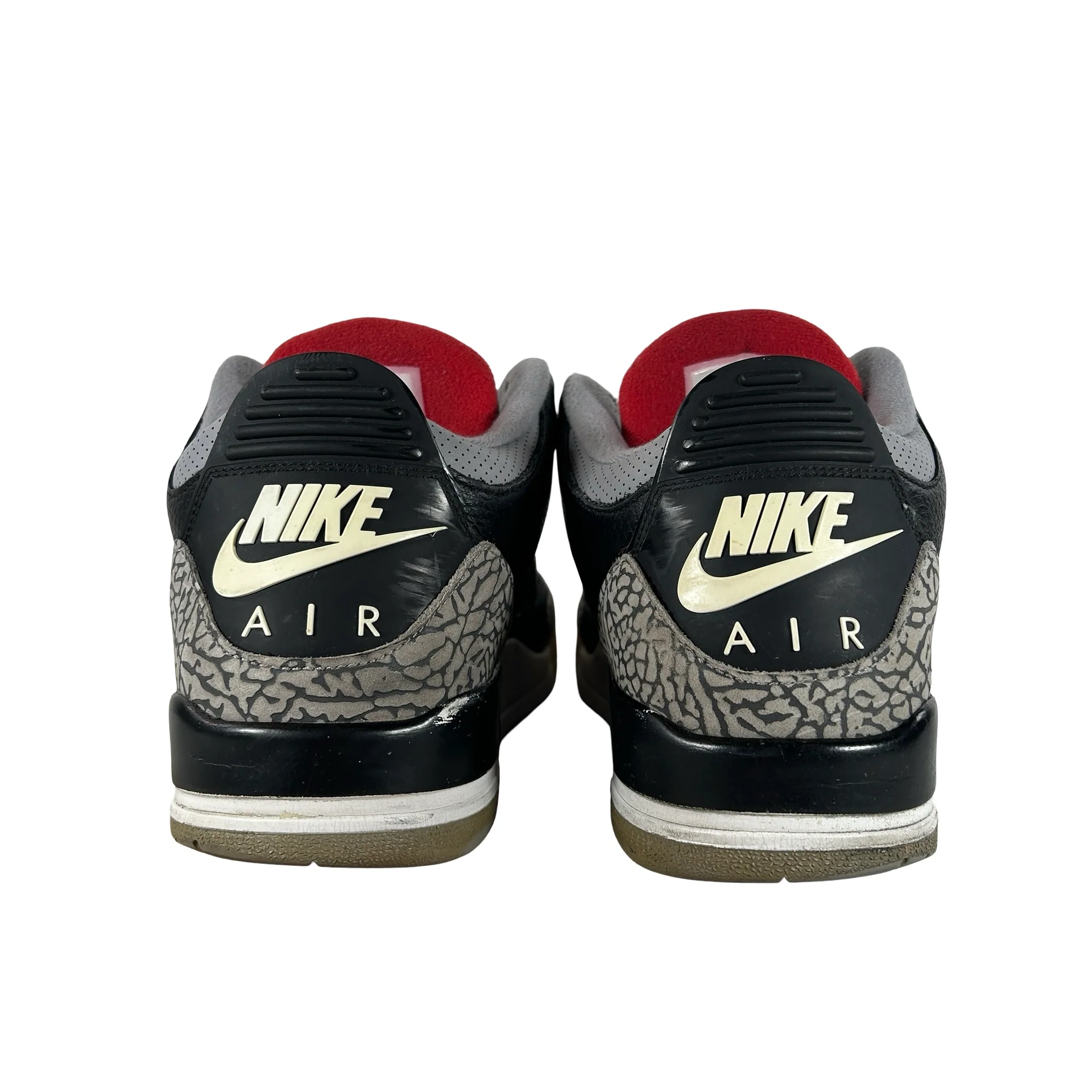 854262 001 Jordan 3 Black Cement 2018 [USED] - 13 M (Used2) (No Box2) - Image 3
