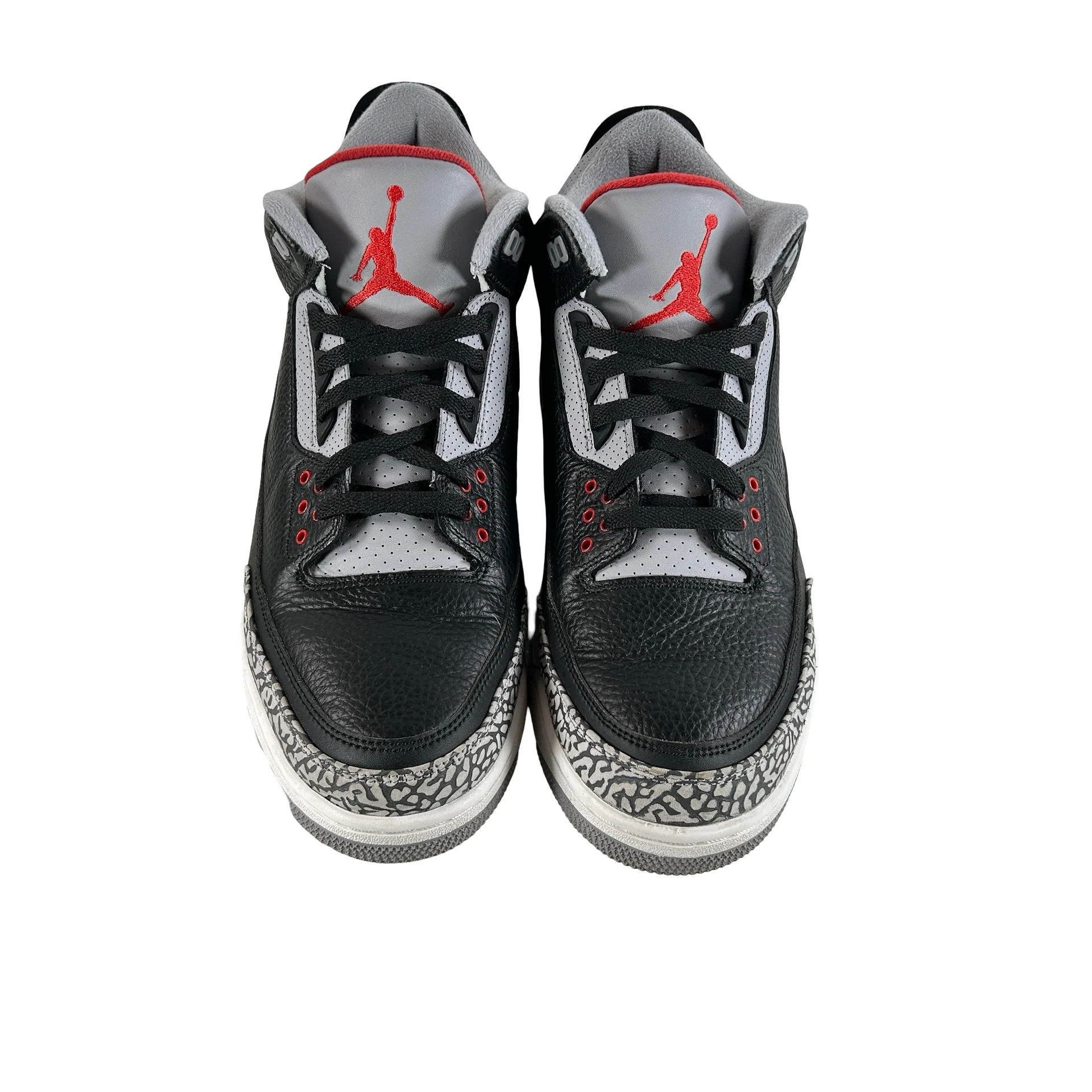 854262 001 Jordan 3 Black Cement 2018 [USED] - 14 M (Used2) - Image 2