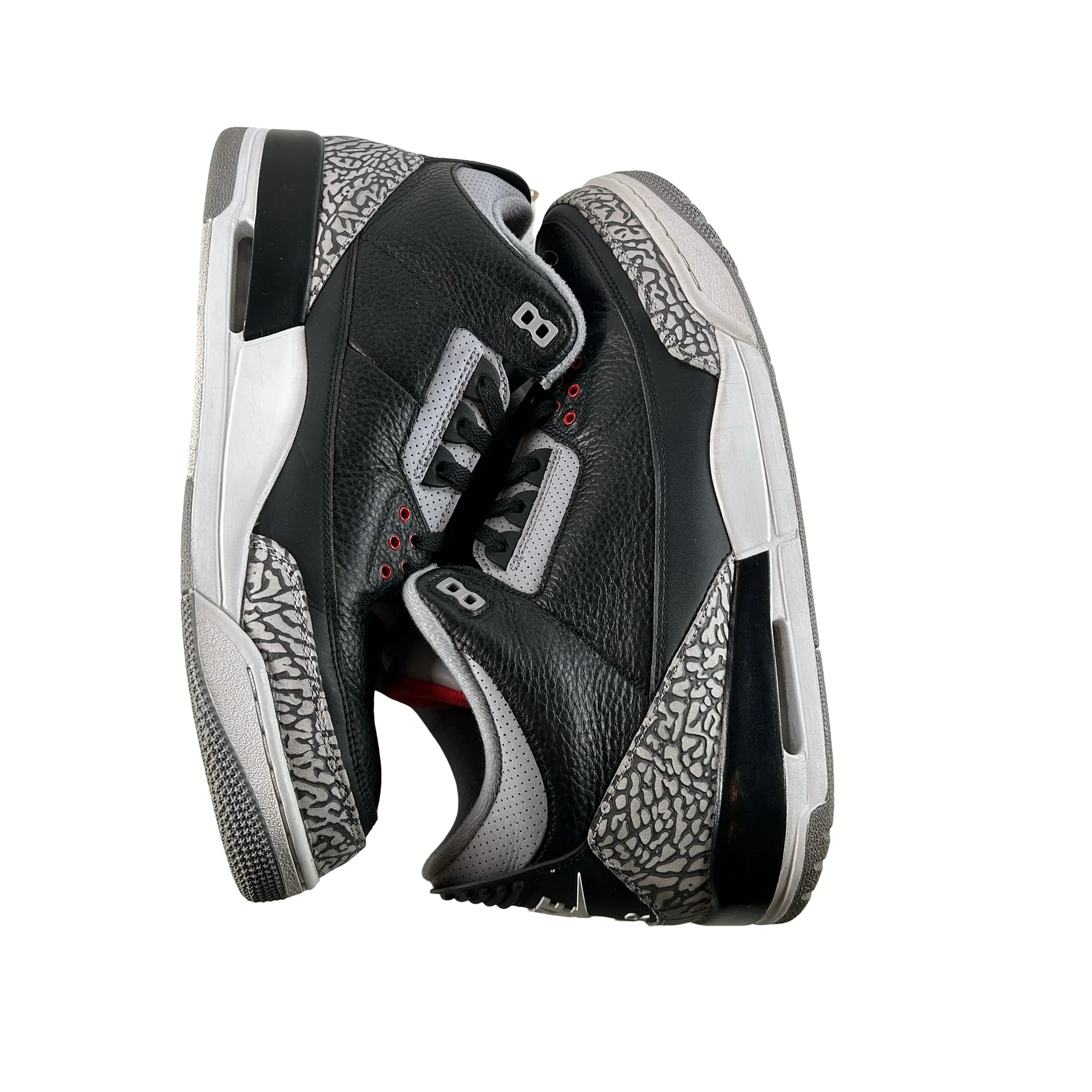 854262 001 Jordan 3 Black Cement 2018 [USED] - 14 M (Used2) - Image 5