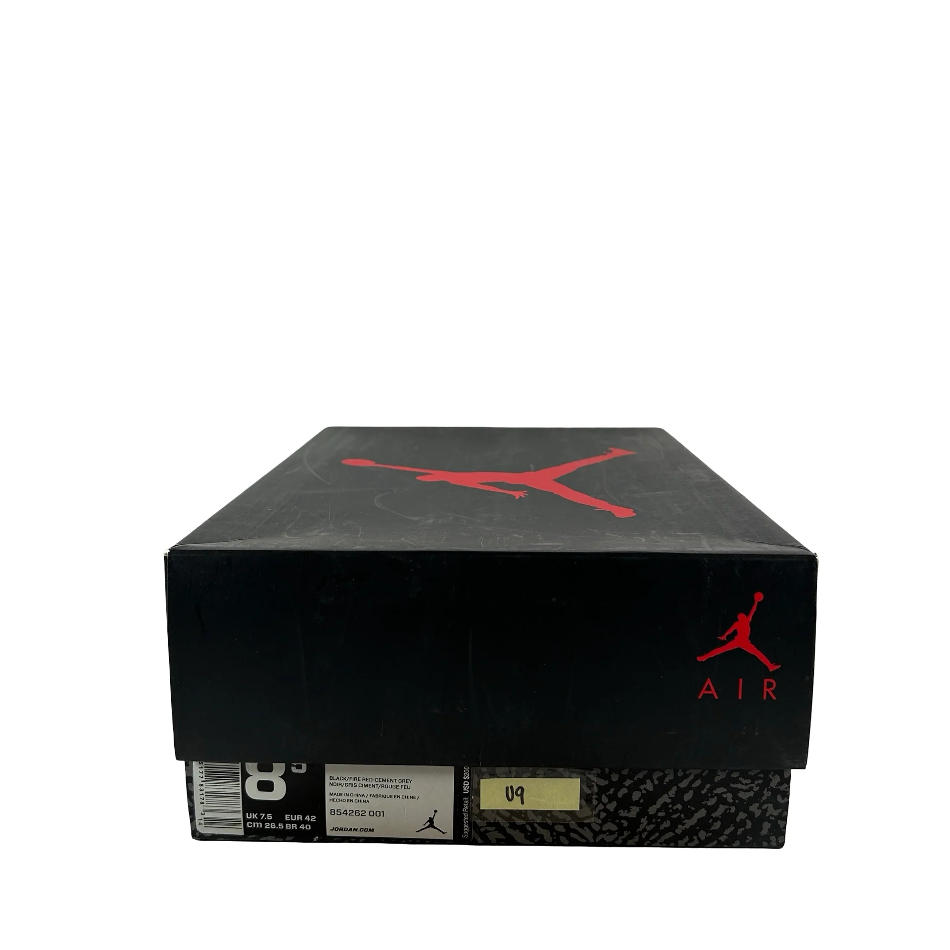 854262 001 Jordan 3 Black Cement 2018 [USED] - 8.5 M (Used9) - Image 7