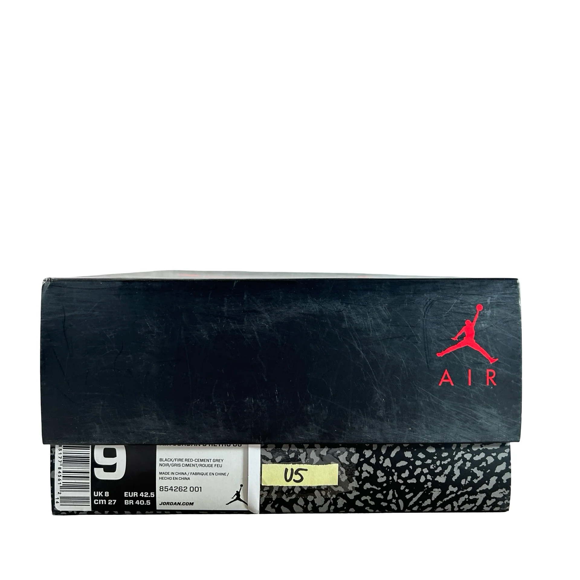 854262 001 Jordan 3 Black Cement 2018 [USED] - 9 M (Used5) - Image 7