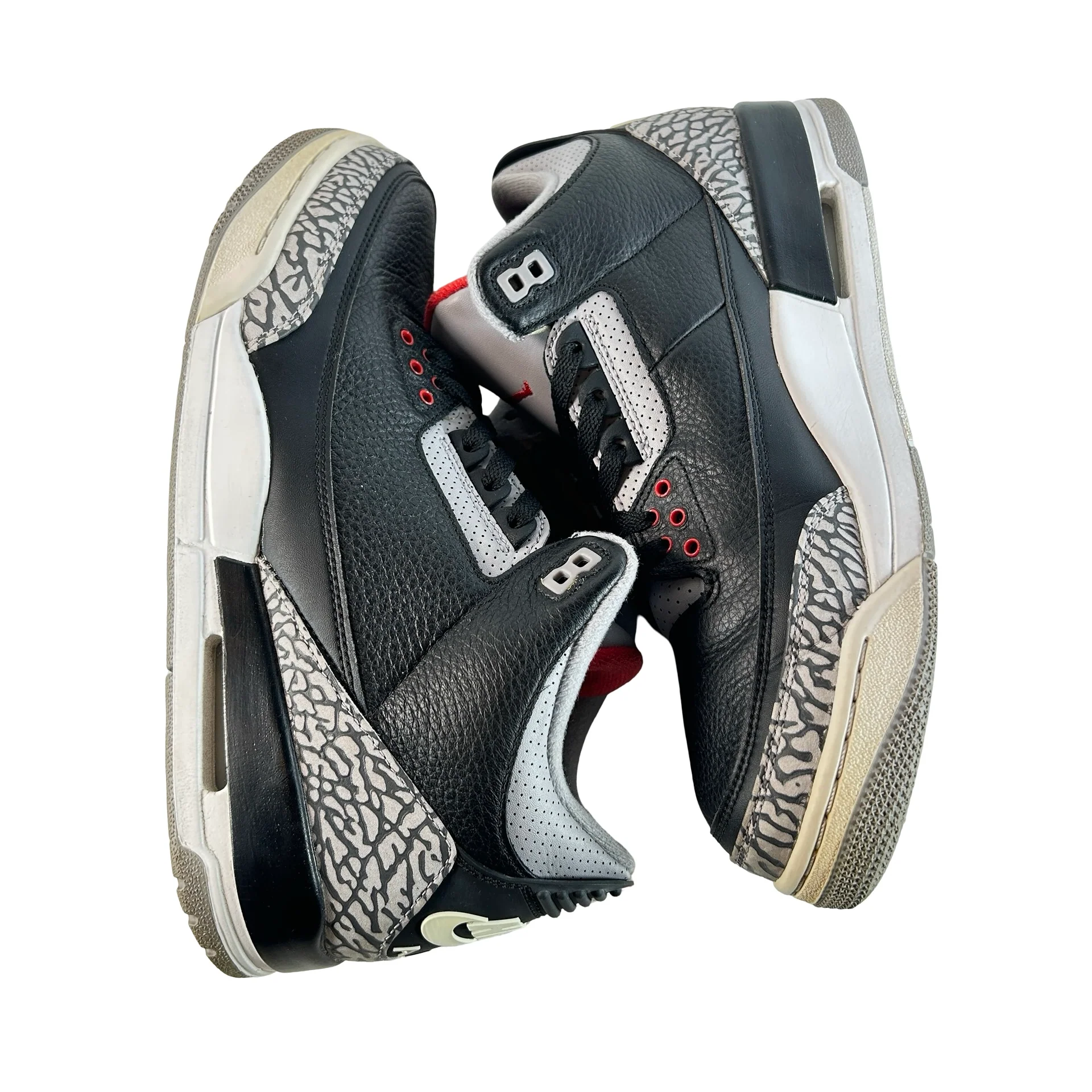 854262 001 Jordan 3 Retro Black Cement (2018) [USED] - 10.5 M (Used) (Replace Box) - Image 4