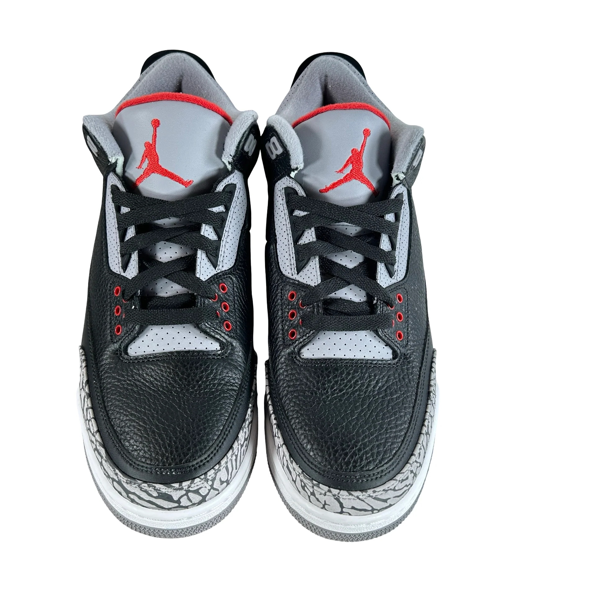 854262 001 Jordan 3 Retro Black Cement (2018) [USED] - 10.5 M (VVNDS) - Image 2