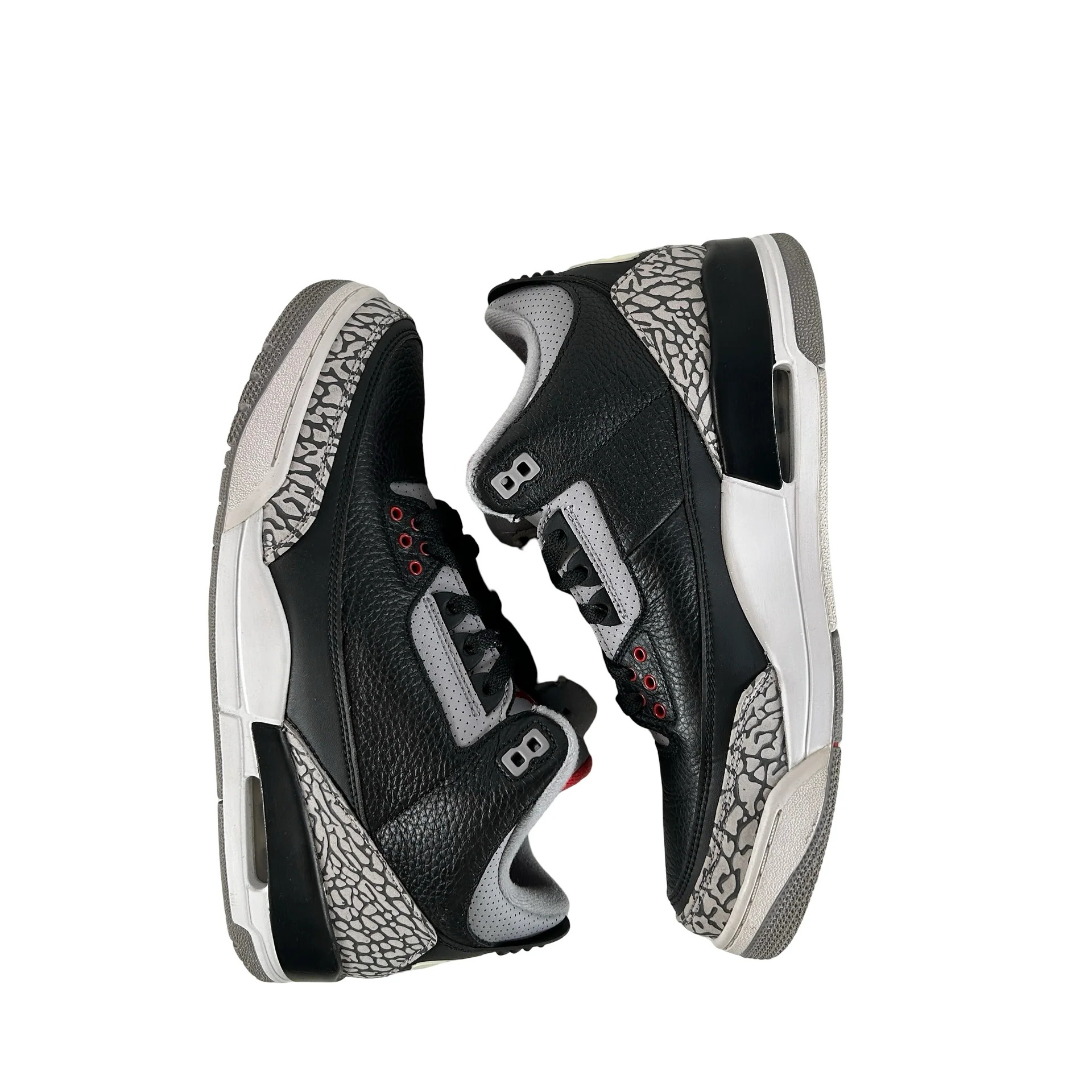 854262 001 Jordan 3 Retro Black Cement (2018) [USED] - 9.5 M (Used10) - Image 4