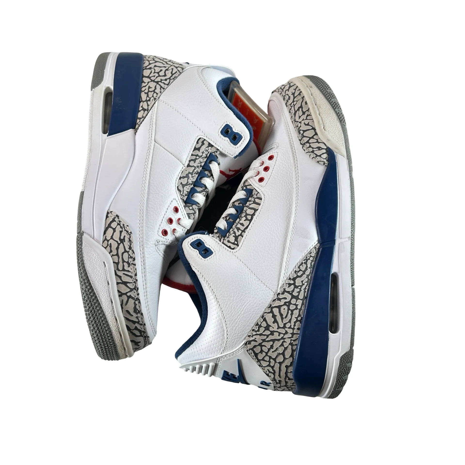 854262 106 Jordan 3 Retro True Blue (2016) - 9 M (Yellowing) (No Box) - Image 5