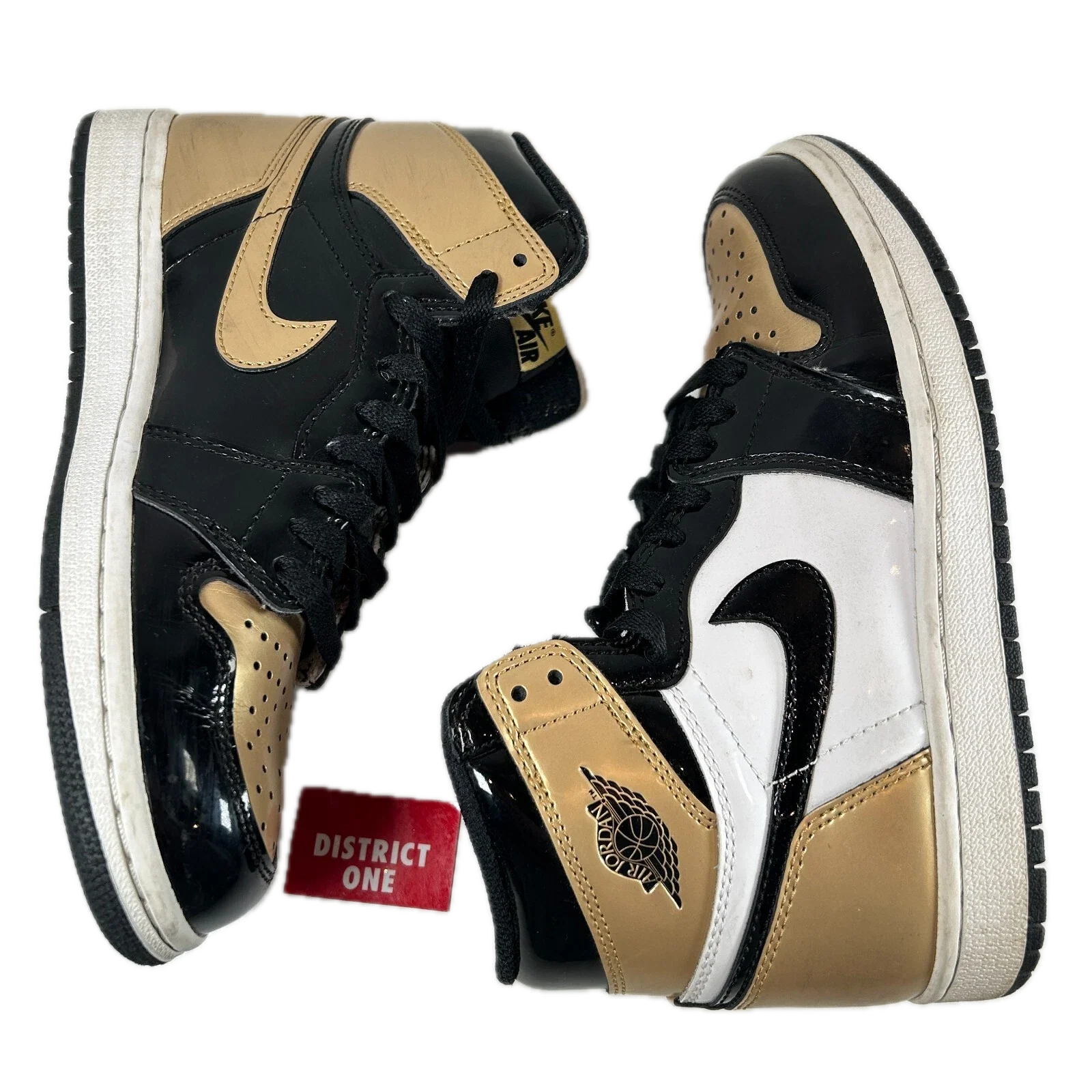 861428 007 Jordan 1 Retro High NRG Patent Gold Toe [USED] - 5 M (Used) (Missing Insoles) - Image 6