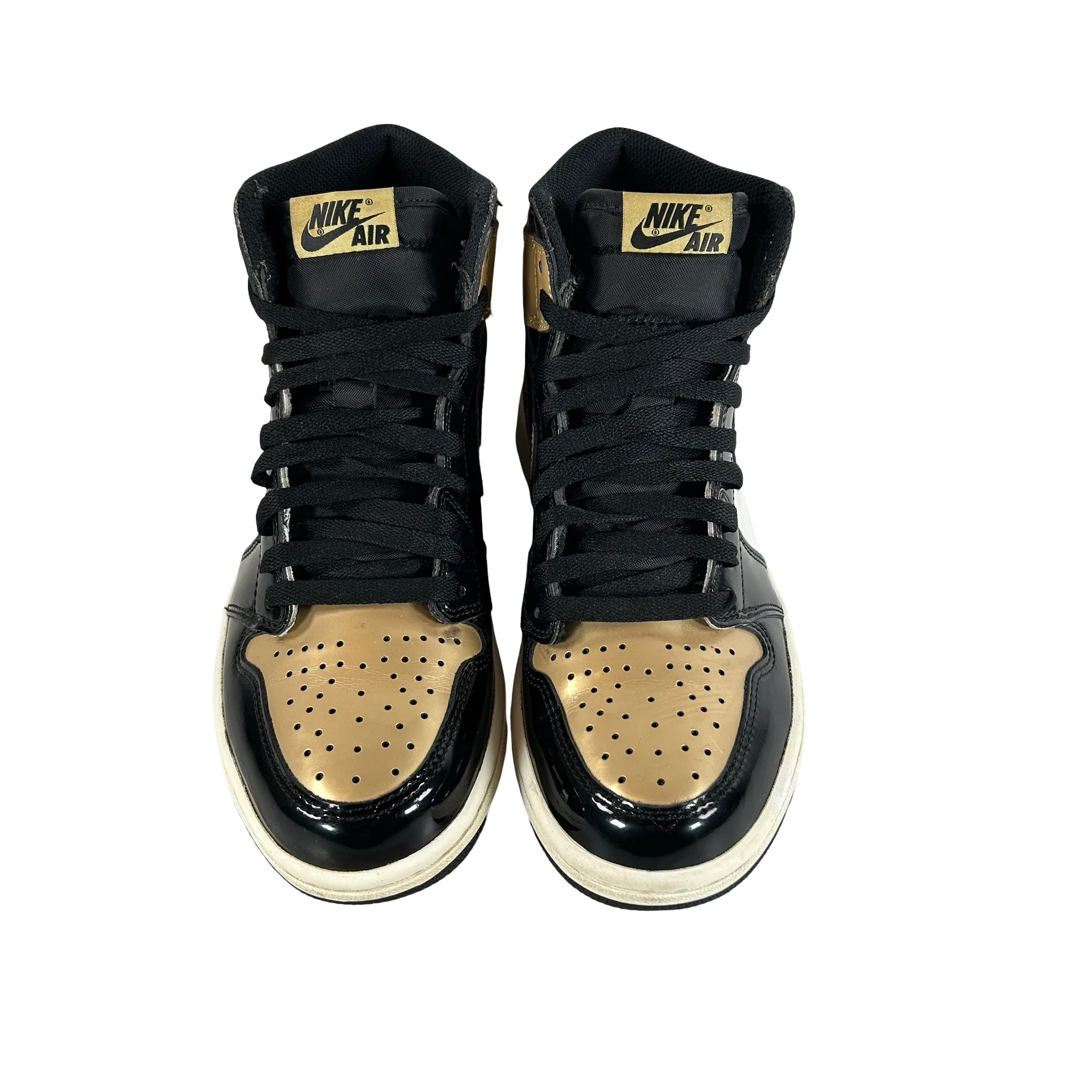 861428 007 Jordan 1 Retro High NRG Patent Gold Toe [USED] - 7 M (Used) (No Box) - Image 2