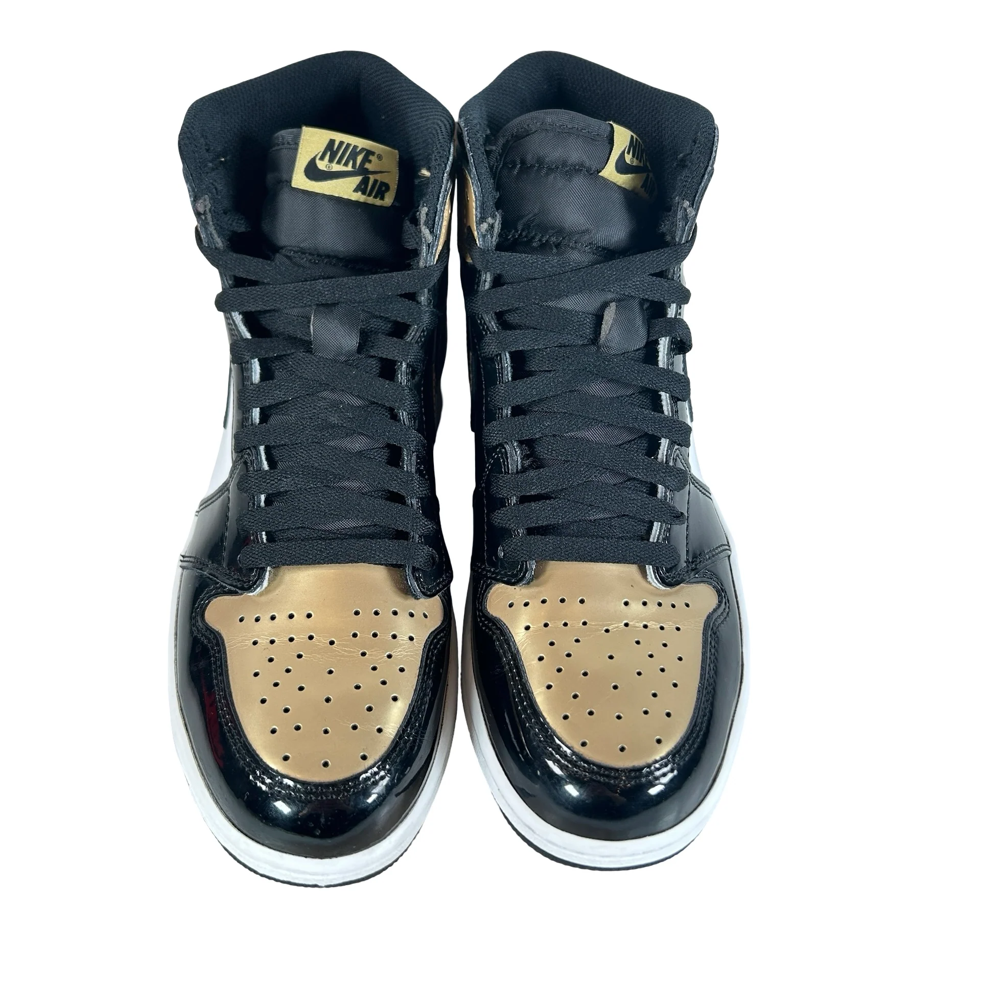 861428 007 Jordan 1 Retro High NRG Patent Gold Toe [USED] - 8.5 M (Used) - Image 2