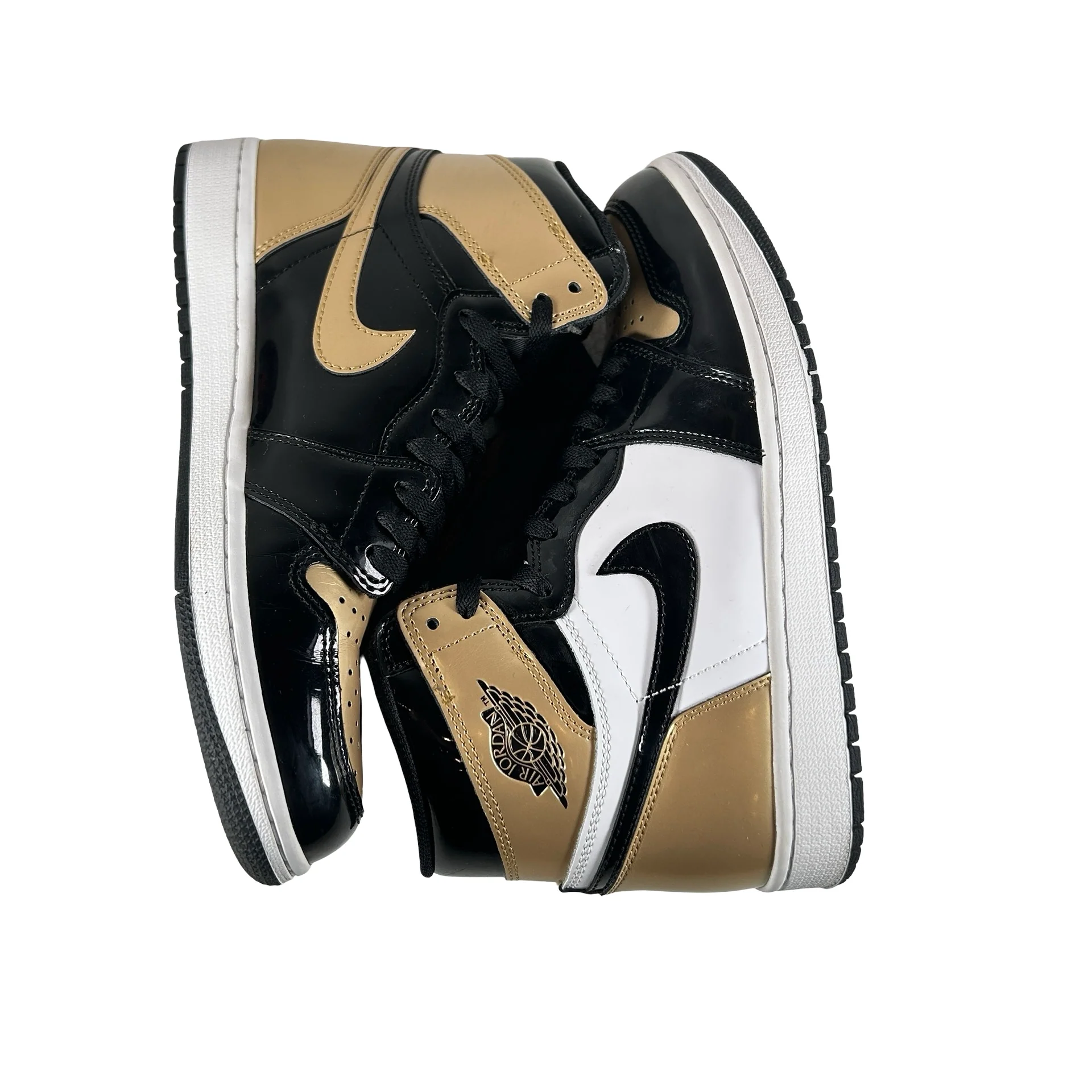 861428 007 Jordan 1 Retro High NRG Patent Gold Toe [USED] - 8.5 M (Used) - Image 5