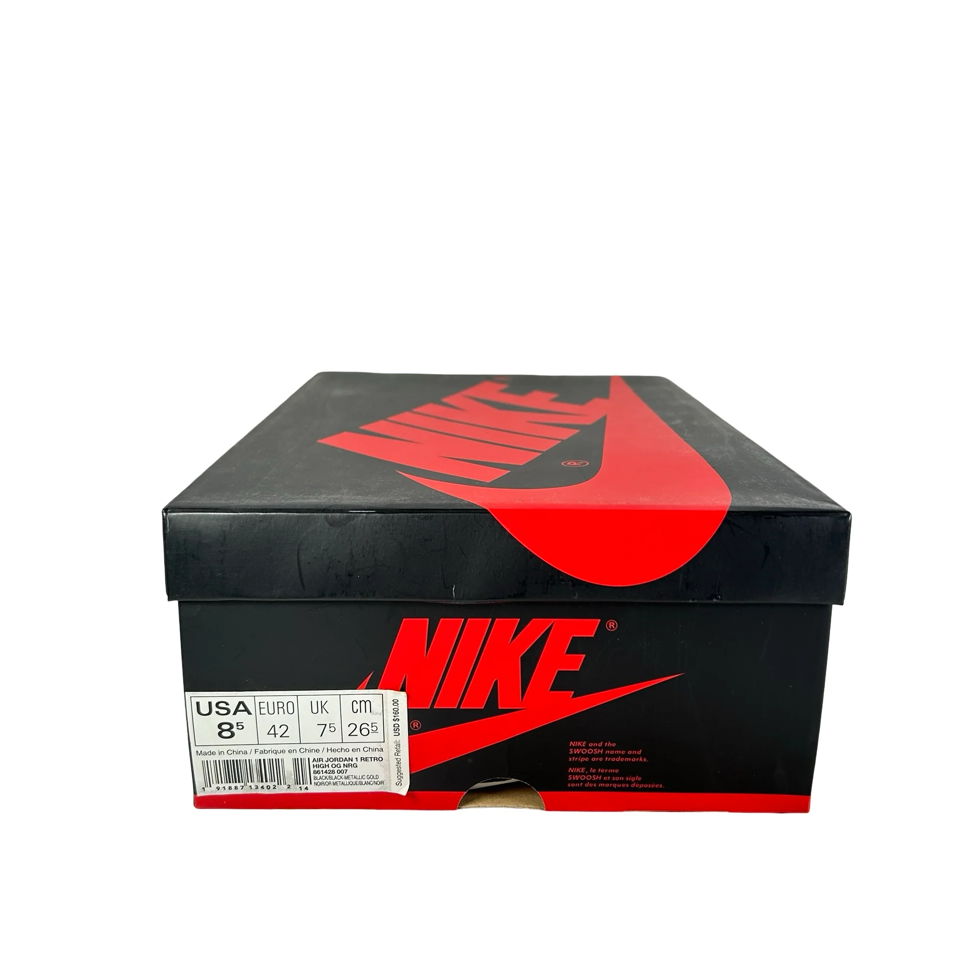 861428 007 Jordan 1 Retro High NRG Patent Gold Toe [USED] - 8.5 M (Used) - Image 7