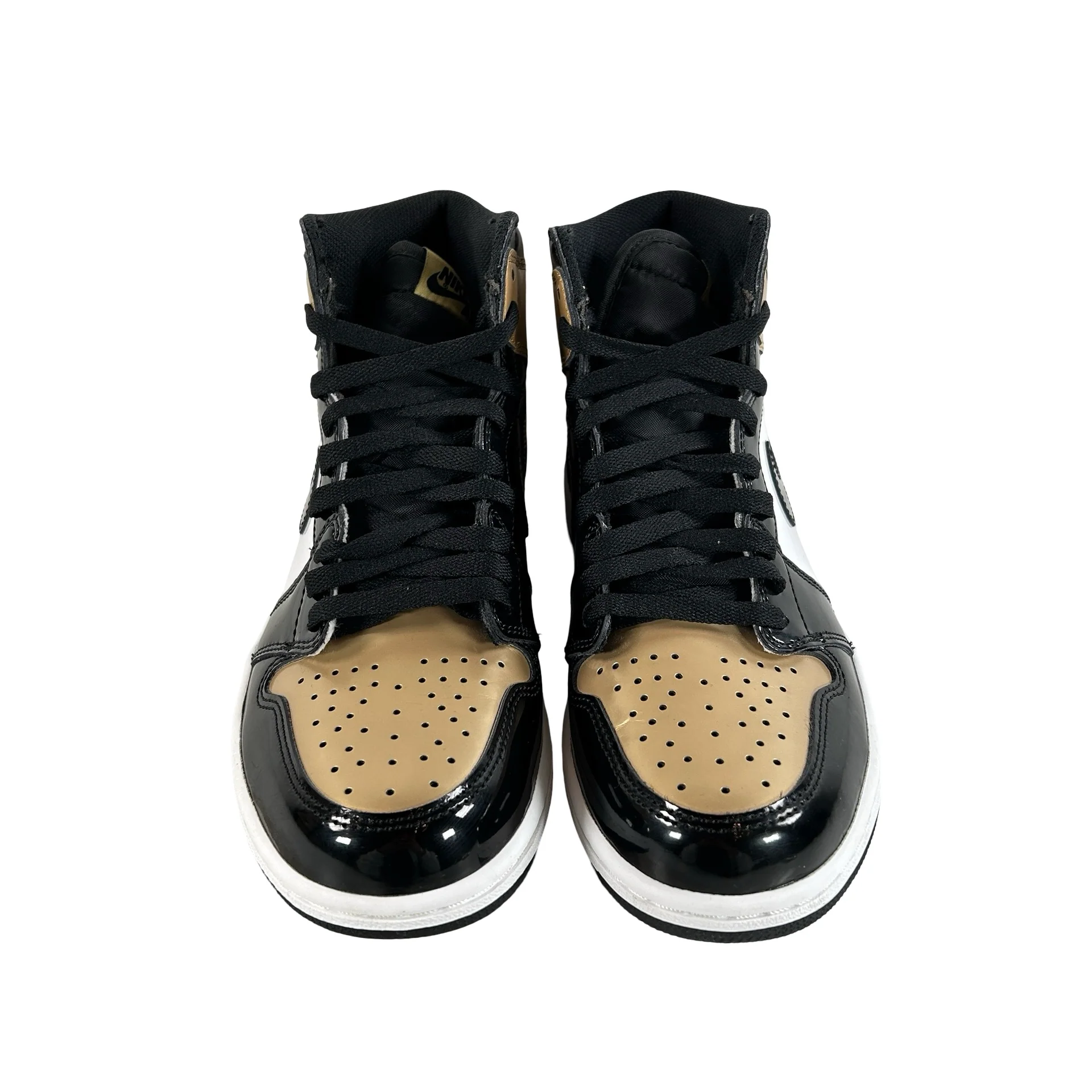 861428 007 Jordan 1 Retro High NRG Patent Gold Toe [USED] - 8 M (Used3) - Image 2