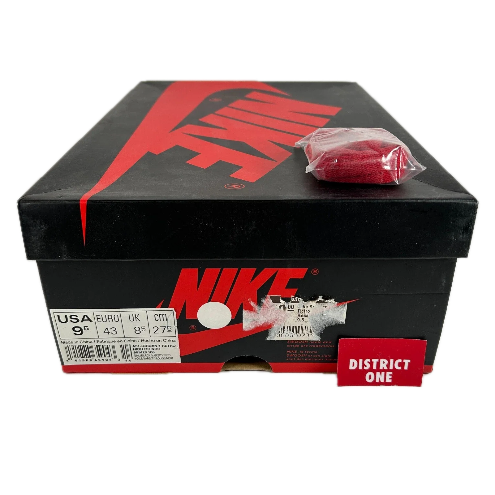 861428 106 Jordan 1 Retro High Not for Resale Varsity Red [USED] - 9.5 M (Used) - Image 7