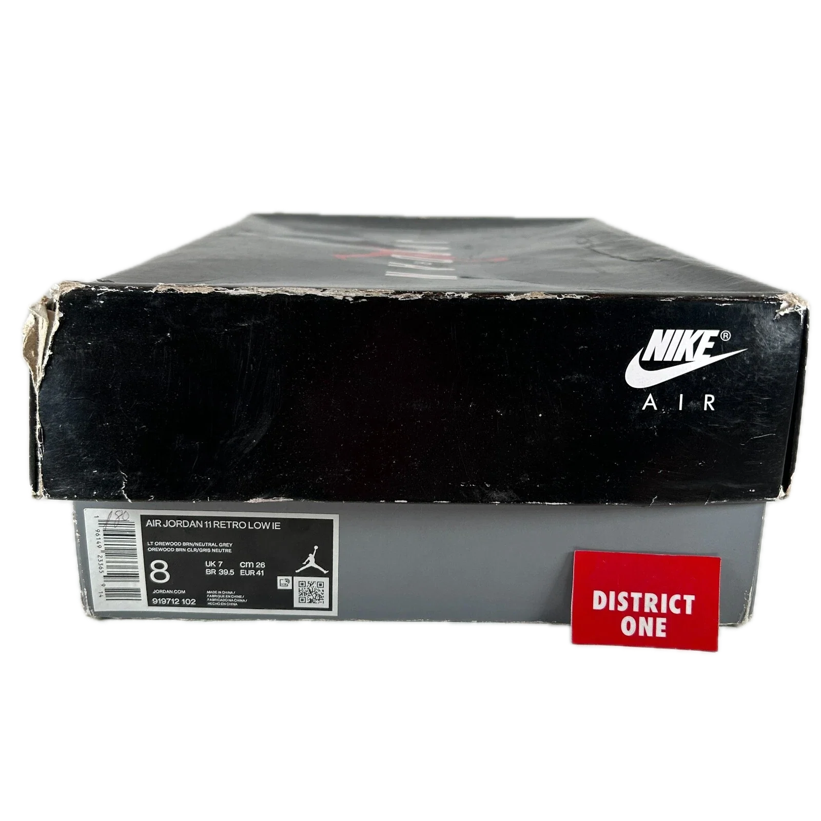 919712 102 Jordan 11 Retro Low IE Light Orewood Brown - 8 M (Mark on Left Shoe) (Damaged Box) - Image 7