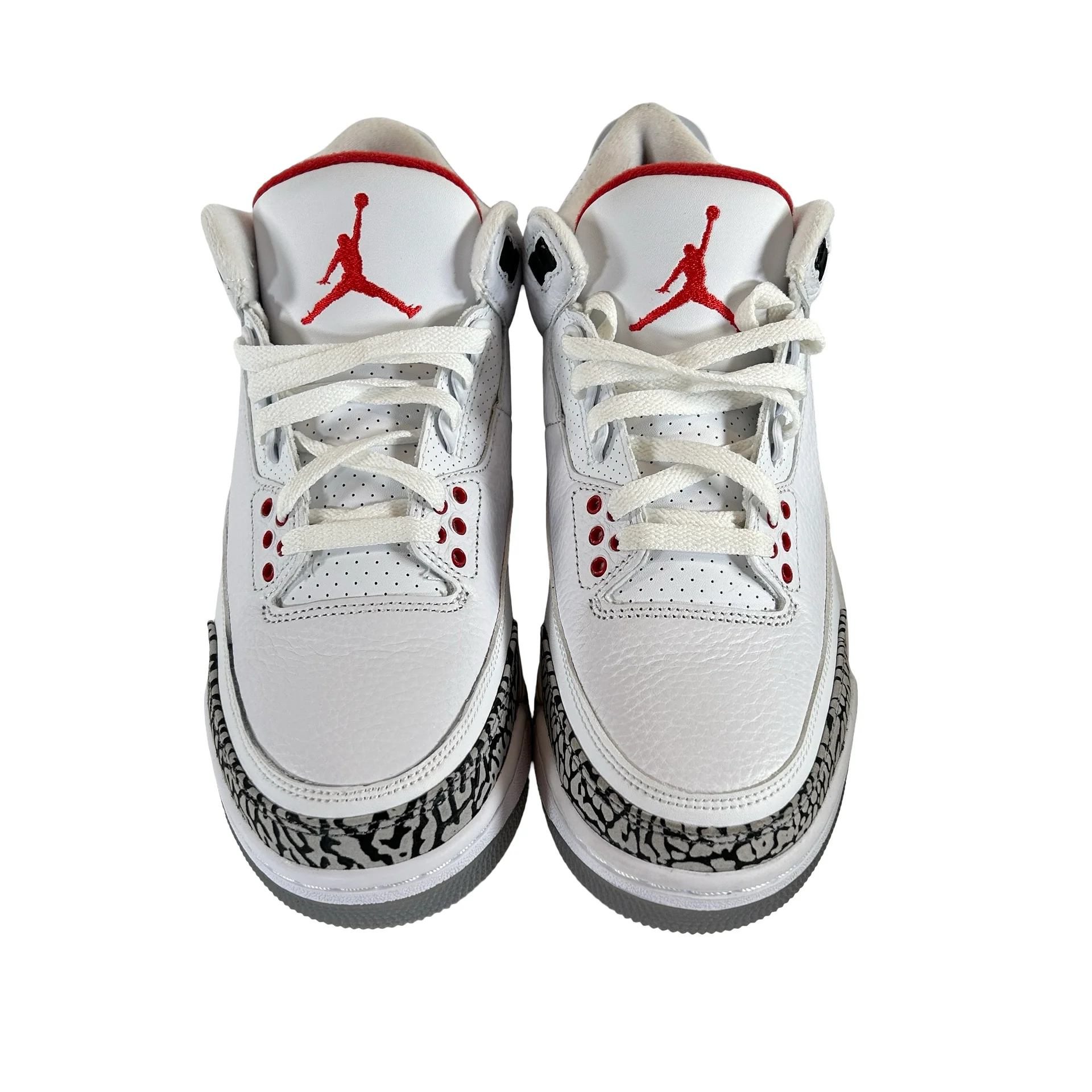 923096 101 Jordan 3 Retro Free Throw Line White Cement [CONDITIONAL] - 8.5 M (Yellowing Soles) - Image 2