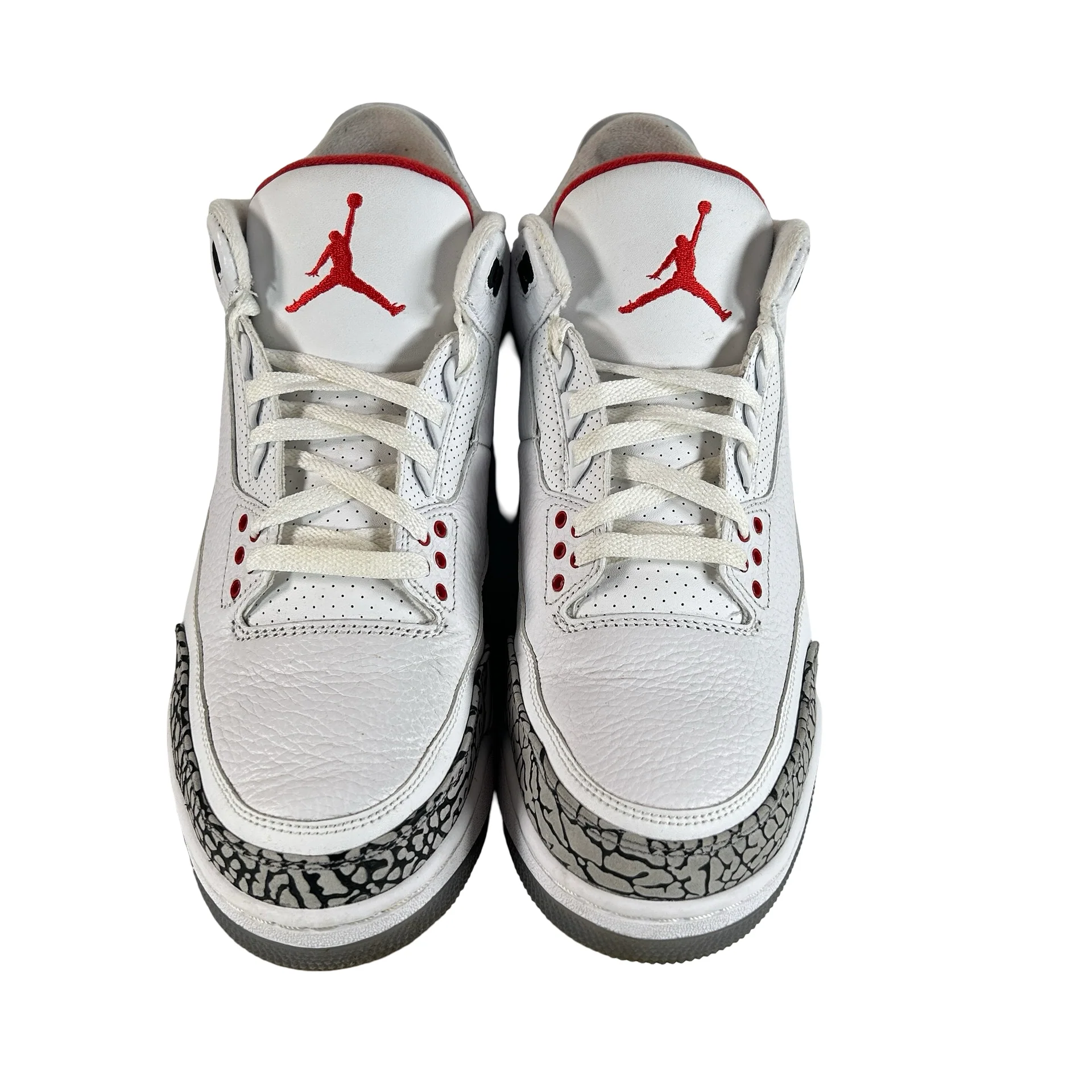 923096 101 Jordan 3 Retro Free Throw Line White Cement [USED] - 12 M (Used) - Image 2