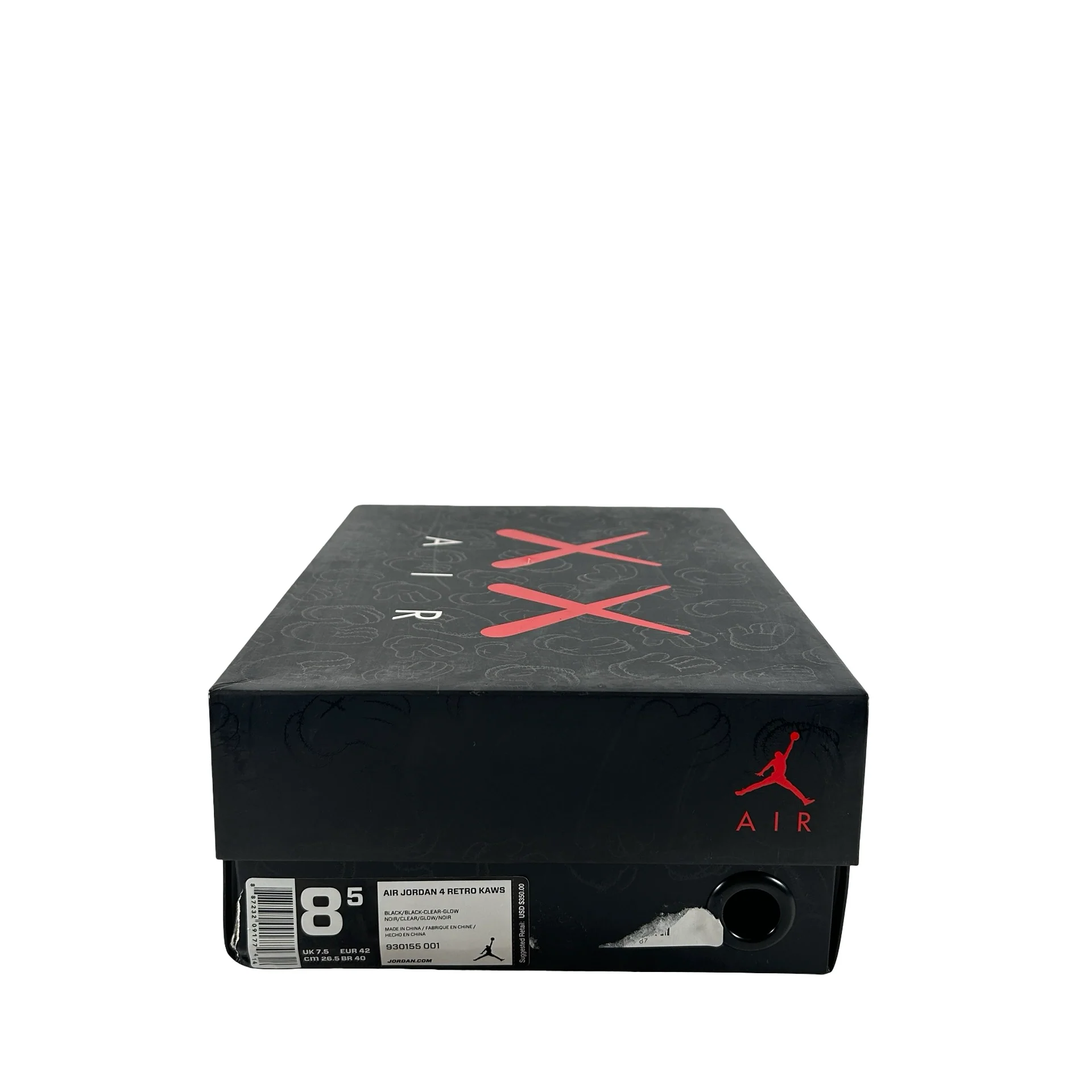 930155 001 Jordan 4 Kaws Black [USED] - 8.5 M (Used) - Image 7