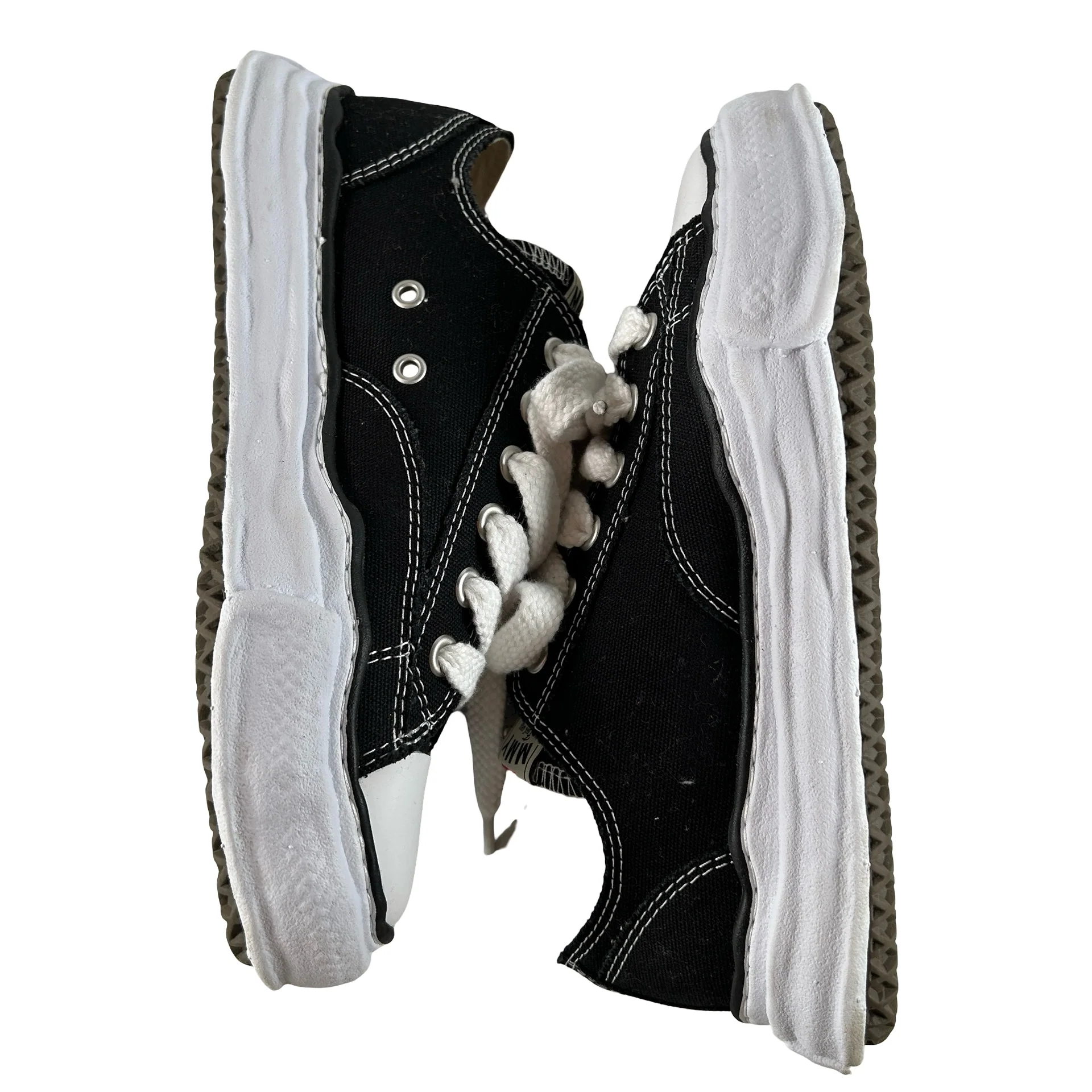 A01FW702 BLK Maison Mihara Yasuhiro Peterson OG Sole Canvas Low Black [USED] - 41 EU (Used) - Image 4