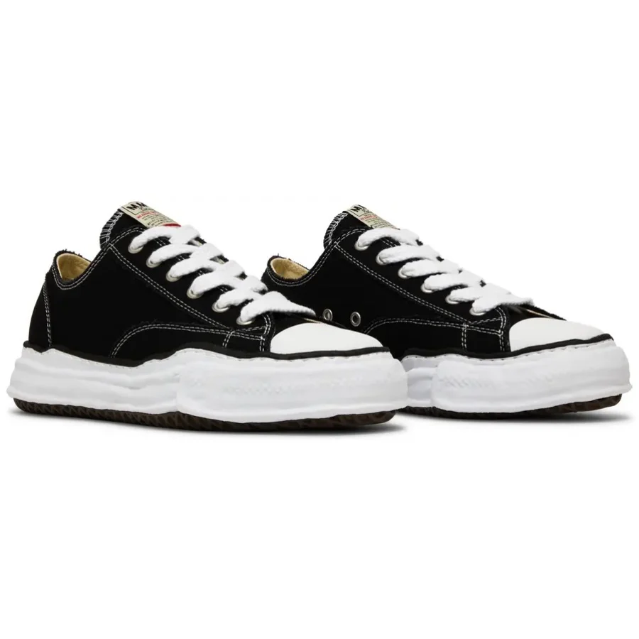 A01FW702 Maison Mihara Yasuhiro Peterson OG Sole Canvas Low Black - Image 3