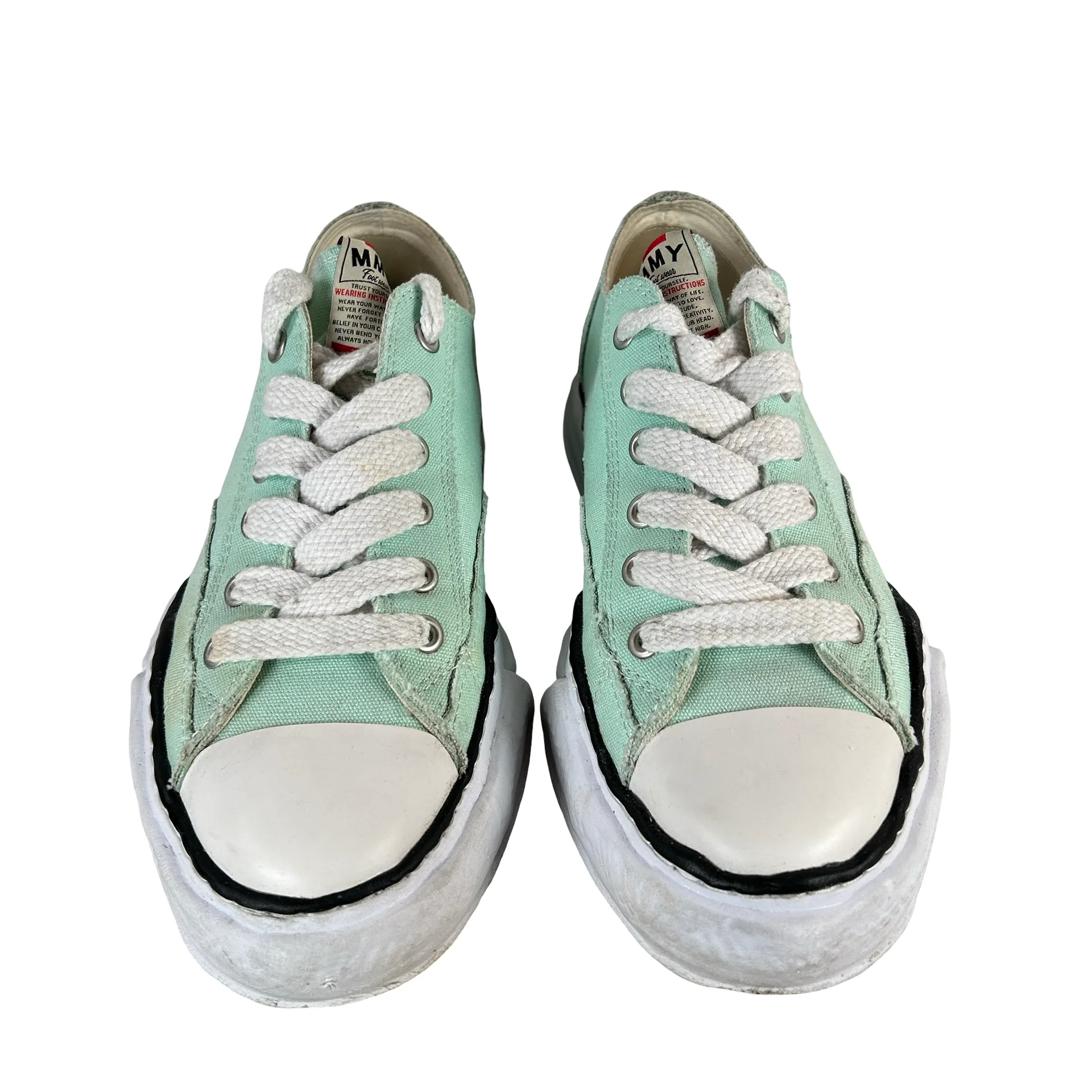 A01FW702 Maison Mihara Yasuhiro Peterson OG Sole Canvas Low Green USED] - 12 M (Used) - Image 2