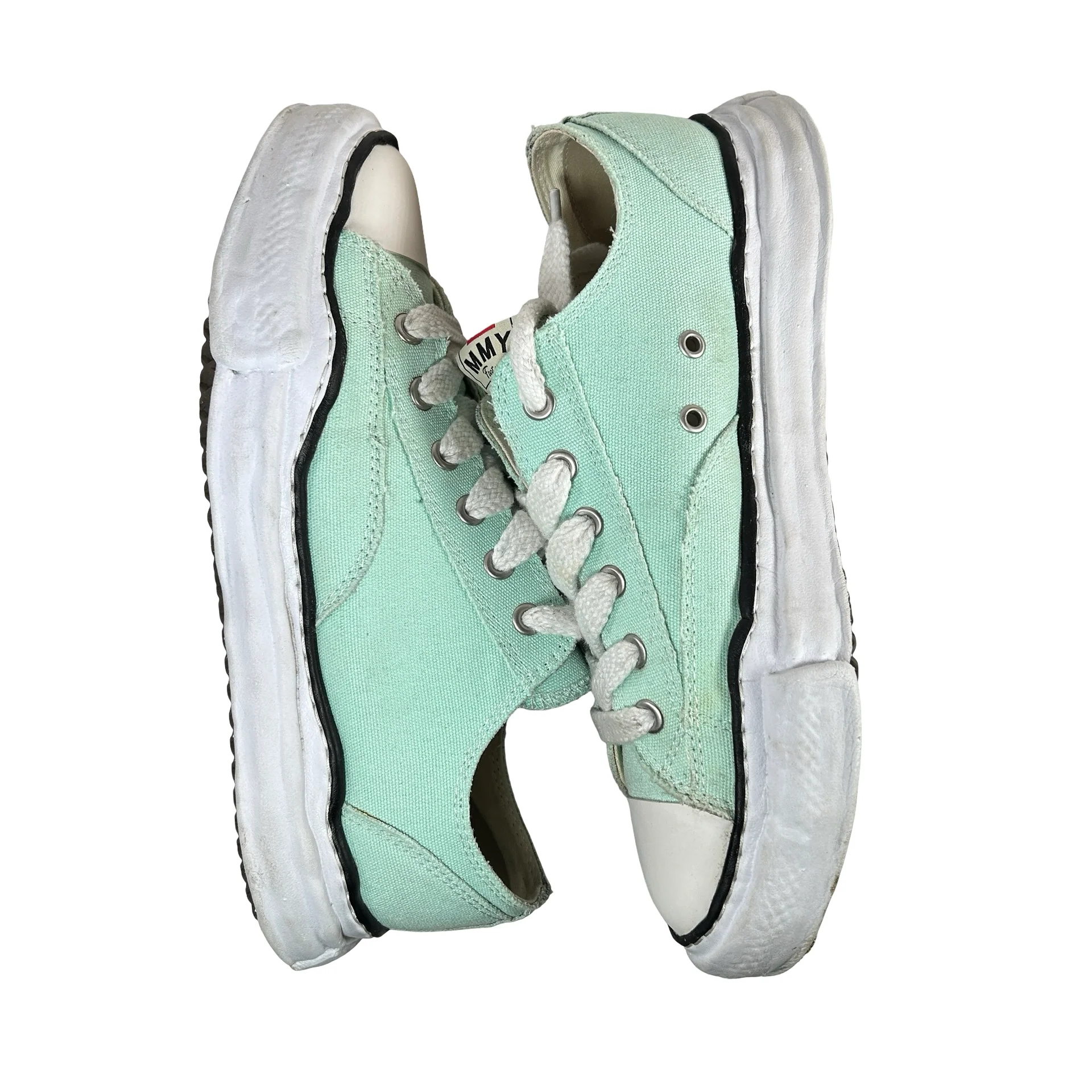 A01FW702 Maison Mihara Yasuhiro Peterson OG Sole Canvas Low Green USED] - 12 M (Used) - Image 4