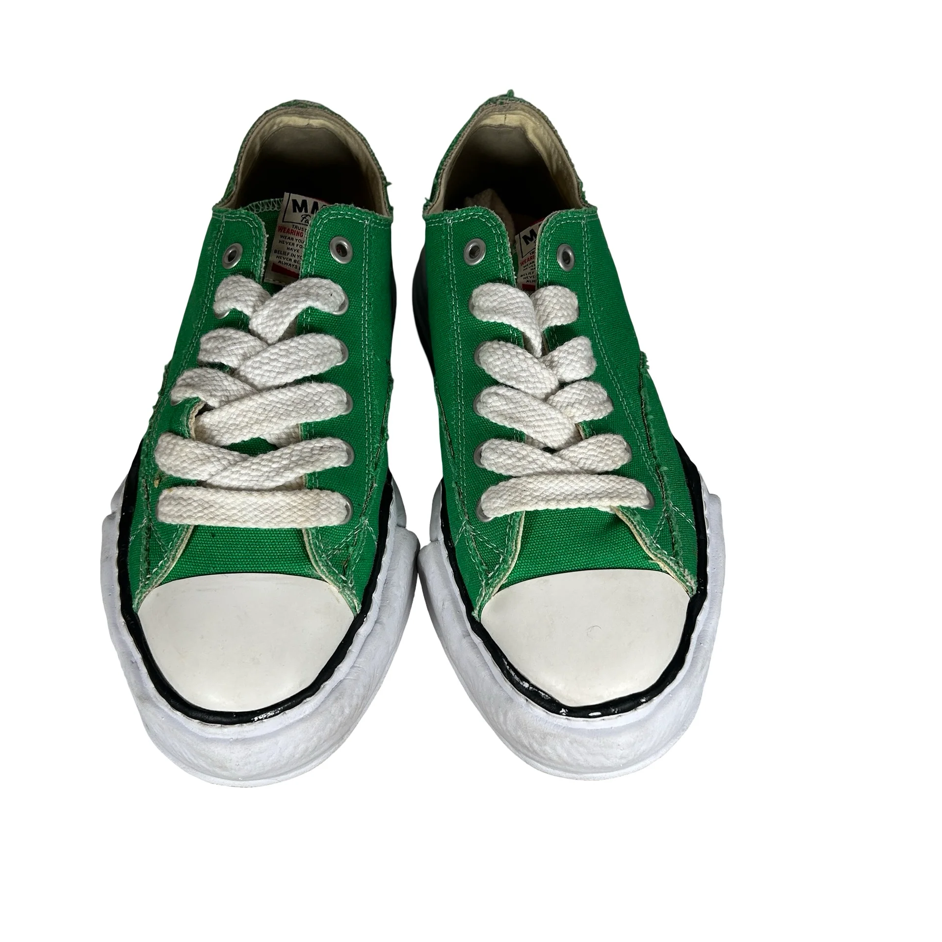 A01FW702 Maison Mihara Yasuhiro Peterson OG Sole Canvas Low Green [USED] - 45 EU (Used) - Image 2