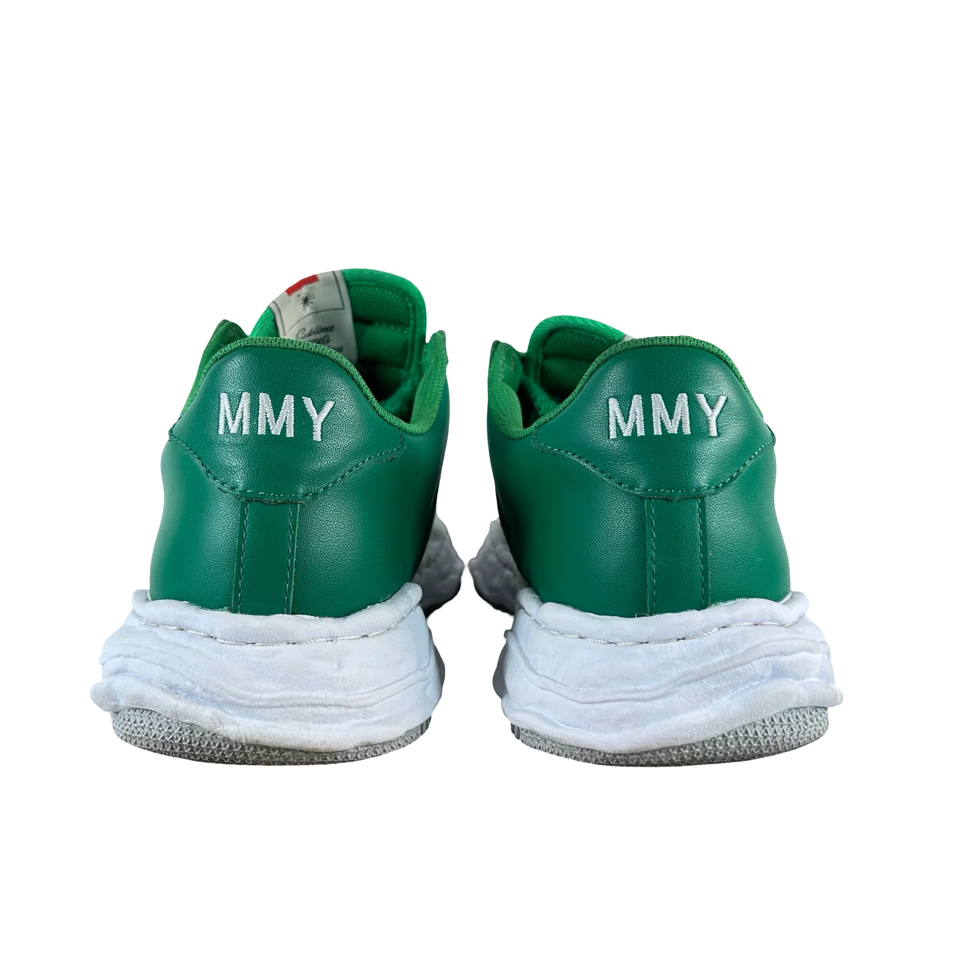 A08FW706 Maison Mihara Yasuhiro Wayne OG Sole Leather Low Green White [USED] - 42 (Used) - Image 3