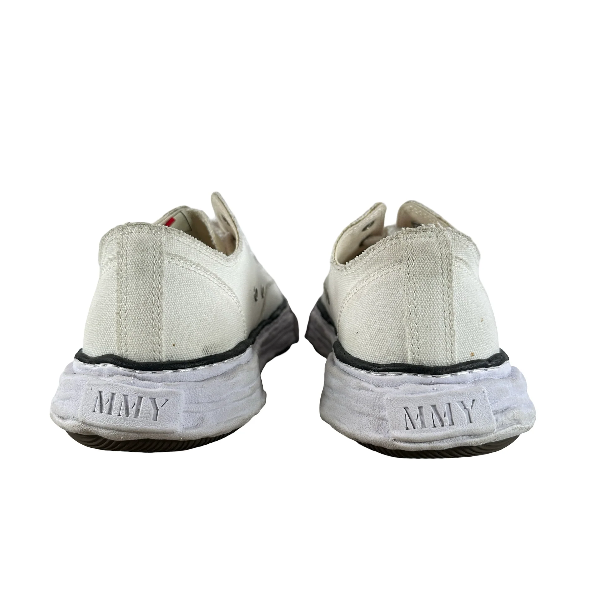 A11FW702 Maison Mihara Yasuhiro Peterson 23 OG Sole Canvas Low Black White [USED] - 45 EU (Used) - Image 3