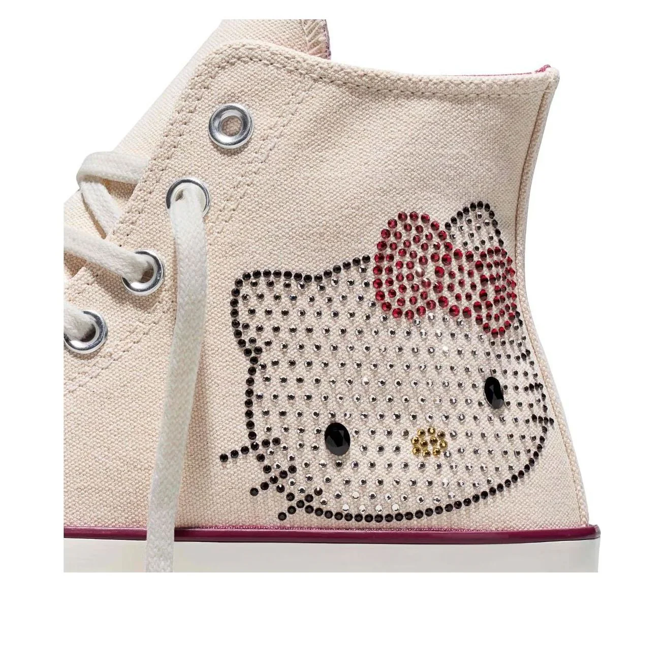 A17695C Converse Chuck 70 Hi Hello Kitty Swarovski Egret - Image 5