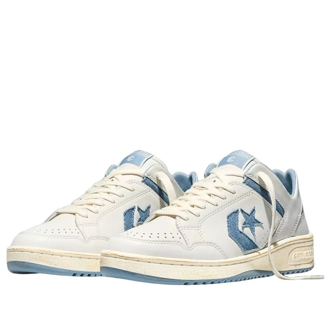A190366C Converse Weapon Ox Eric Emanuel Denim Vintage White - Image 3