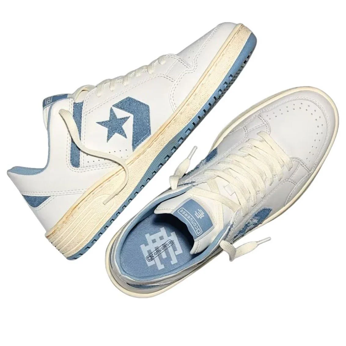 A190366C Converse Weapon Ox Eric Emanuel Denim Vintage White - Image 4