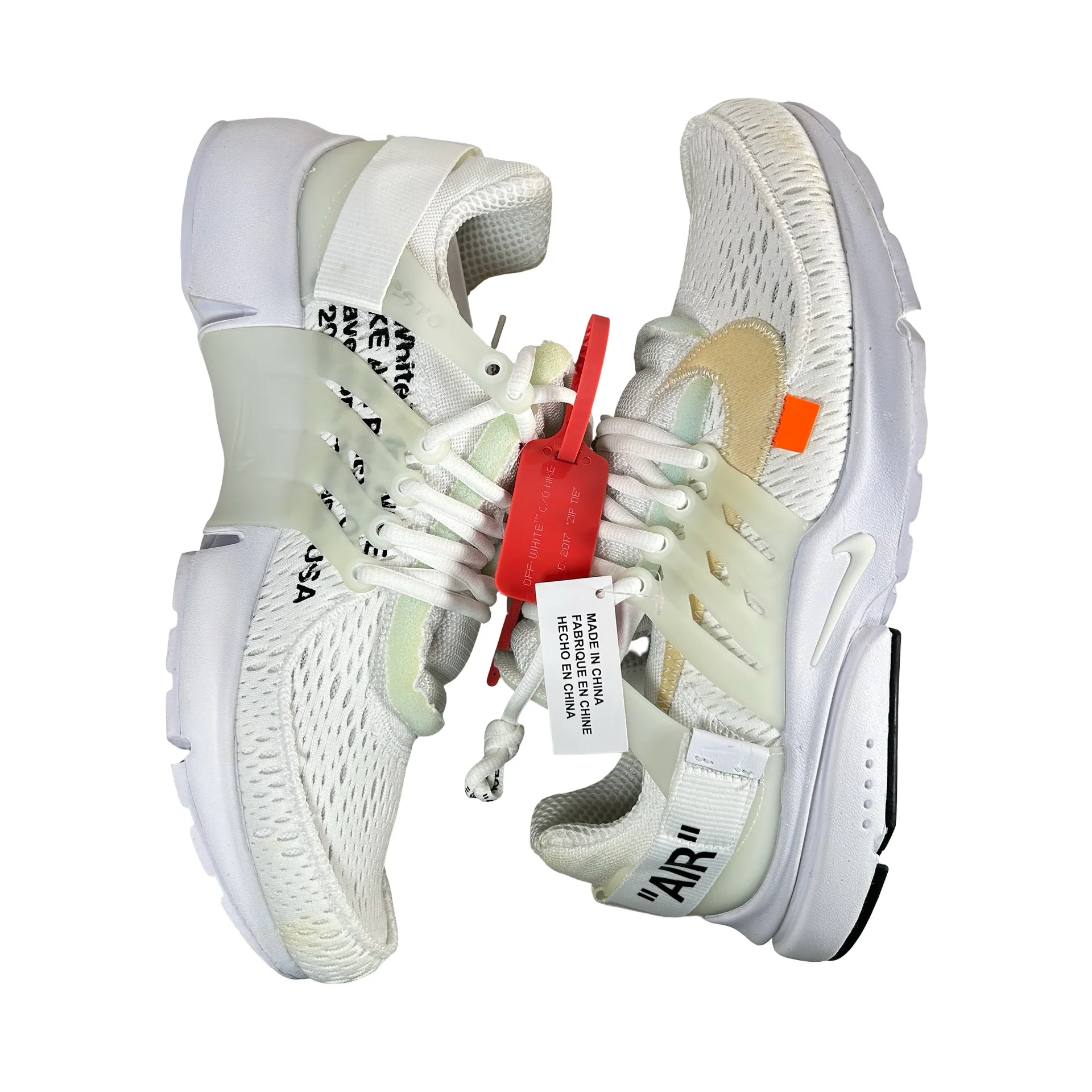 AA3830 100 Nike Air Presto Off-White White - 10 M (Yellowing) - Image 5