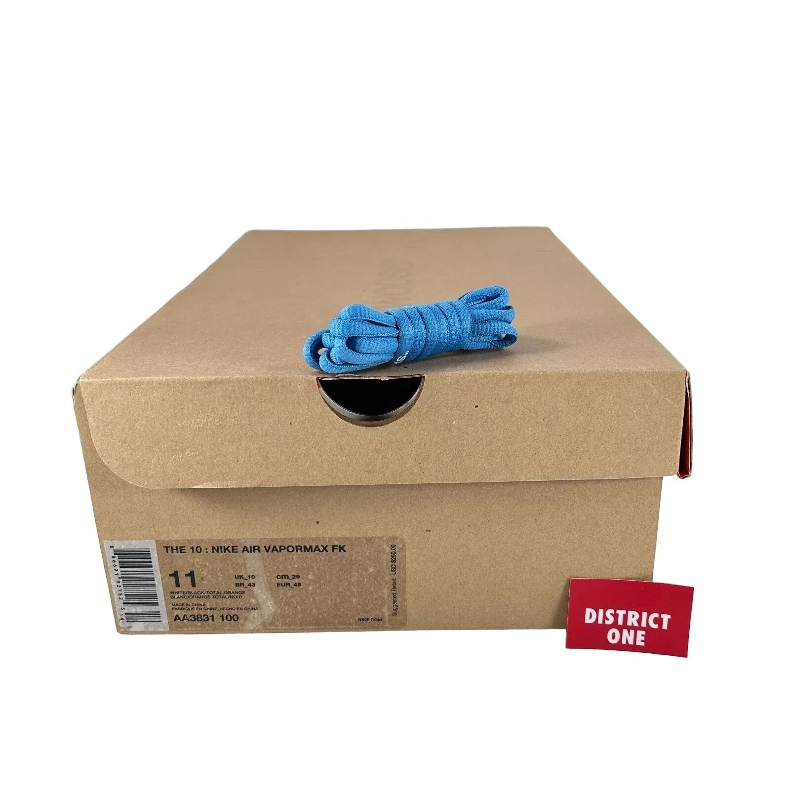 AA3831 100 Nike Air VaporMax Off-White (2018) - 11 M (Yellowing) - Image 7