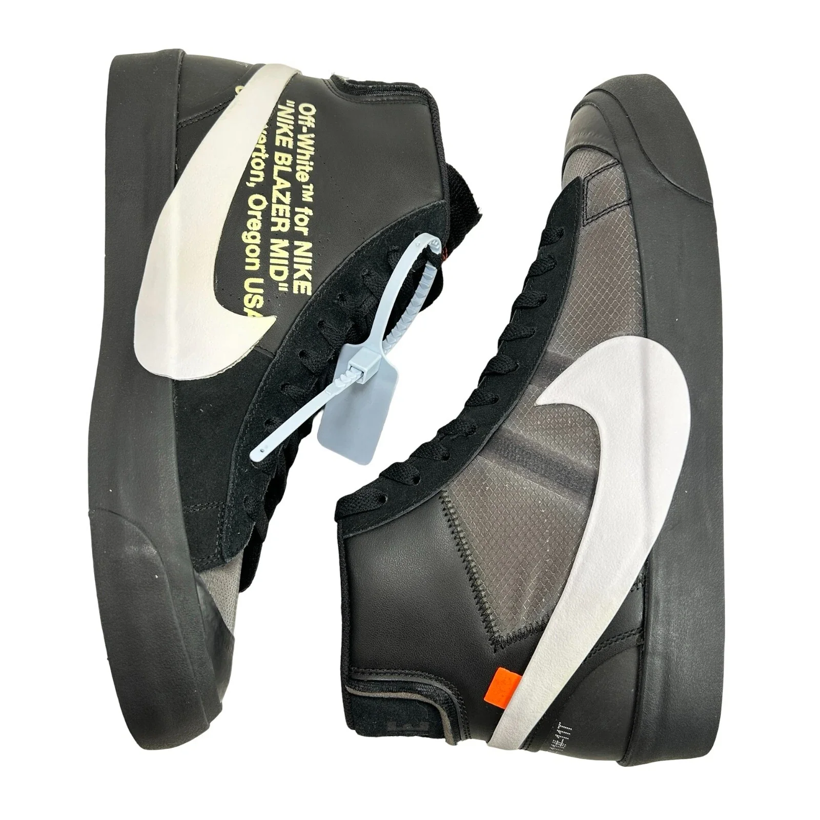 AA3832 001 Nike Blazer Off-White Black - 11.5 M (Yellowing) - Image 5