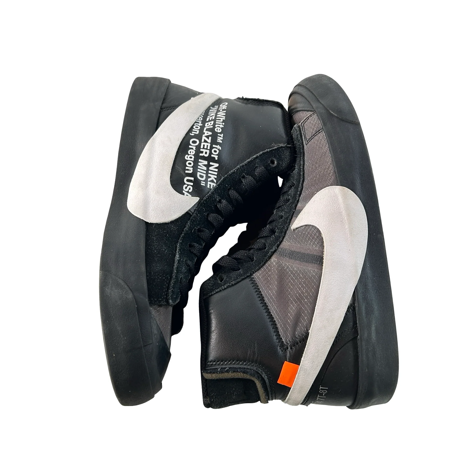 AA3832 001 Nike Blazer Off-White Black [USED] - 7.5 M (Used) - Image 4