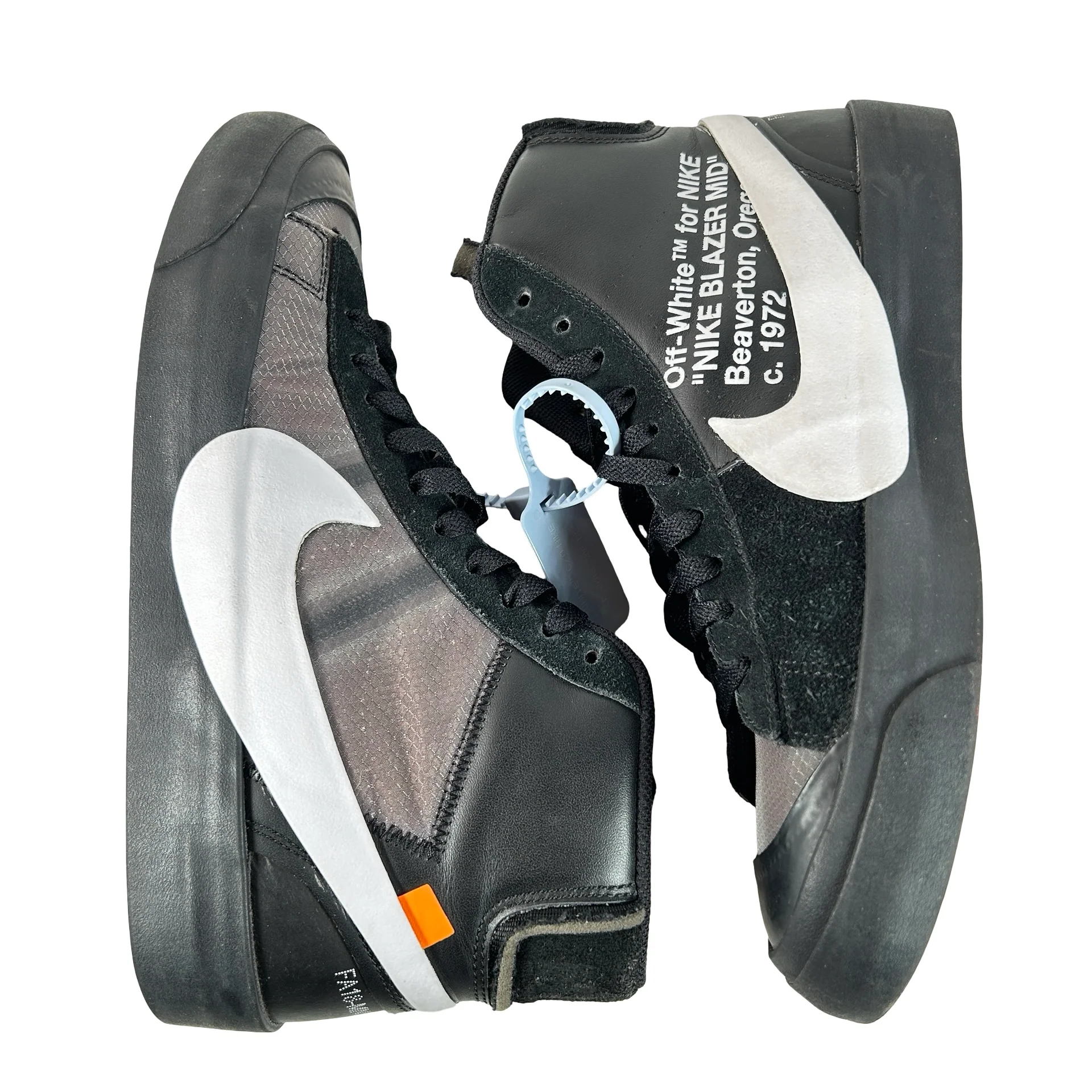 AA3832 001 Nike Blazer Off-White Black [USED] - 9.5 M (Used) - Image 5