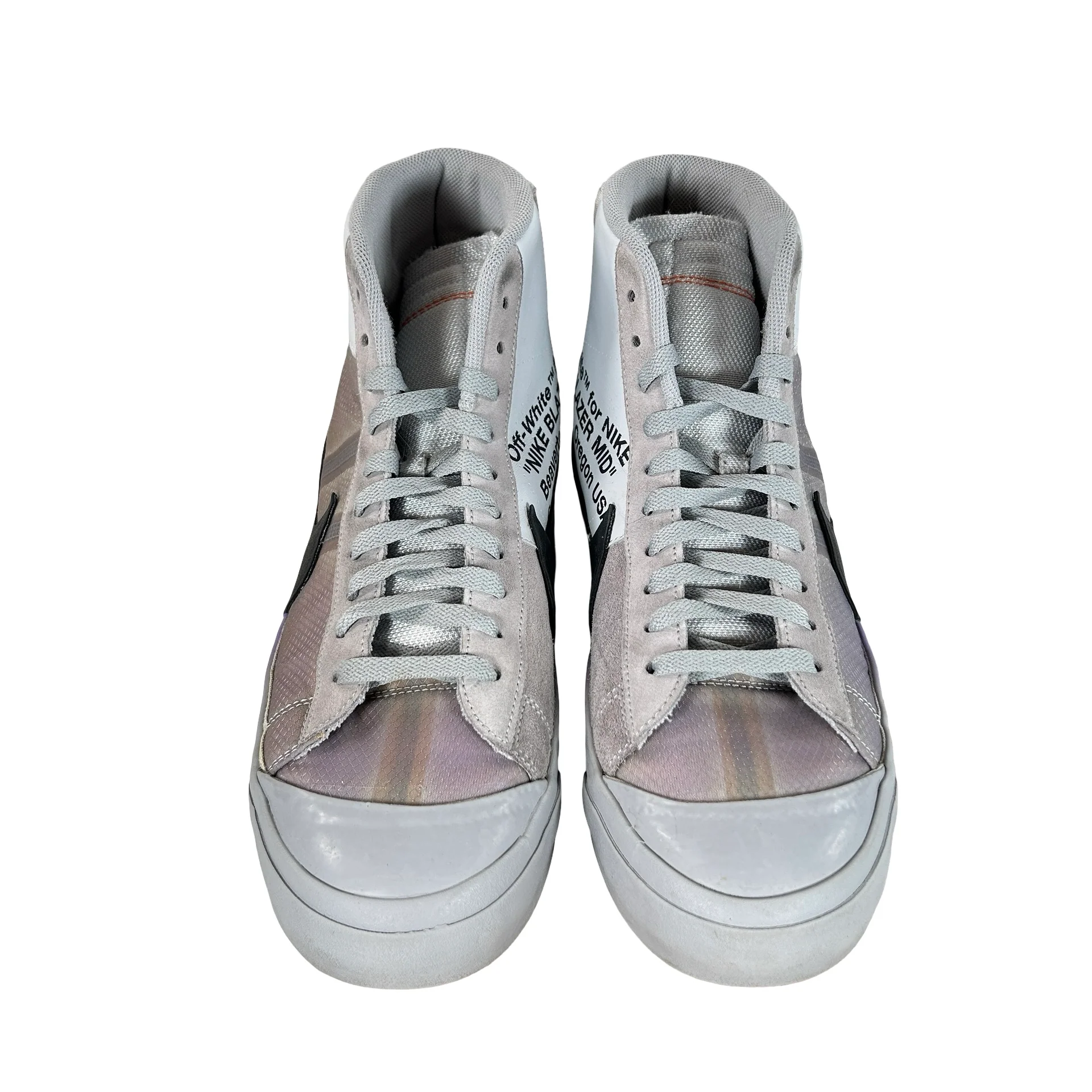 AA3832 002 Nike Blazer Mid Off-White Wolf Grey Serena Queen [USED] - 13 M (Used) - Image 2