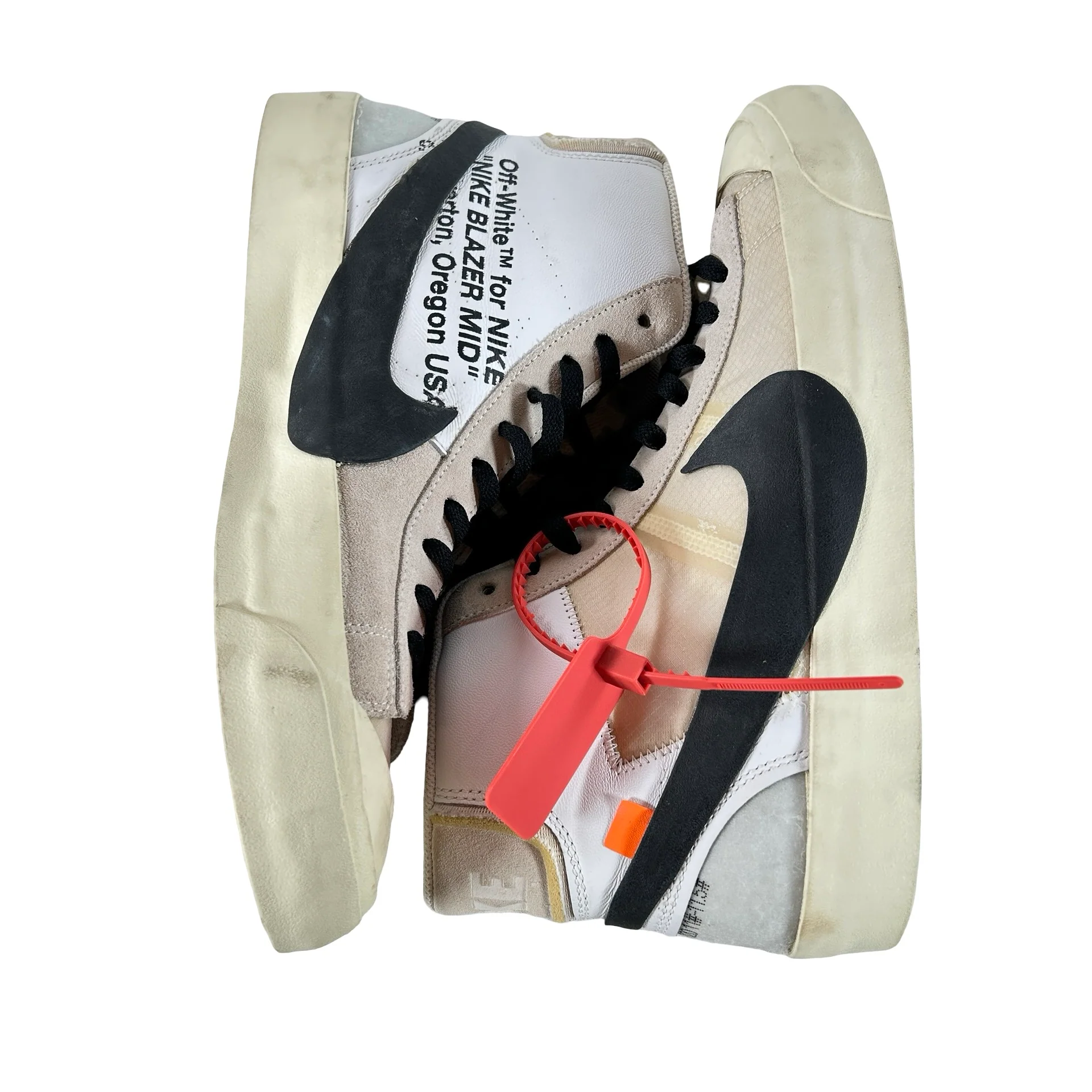 AA3832 100 Nike Blazer Mid Off-White [USED] - 11.5 M (Used) (No Box) - Image 5