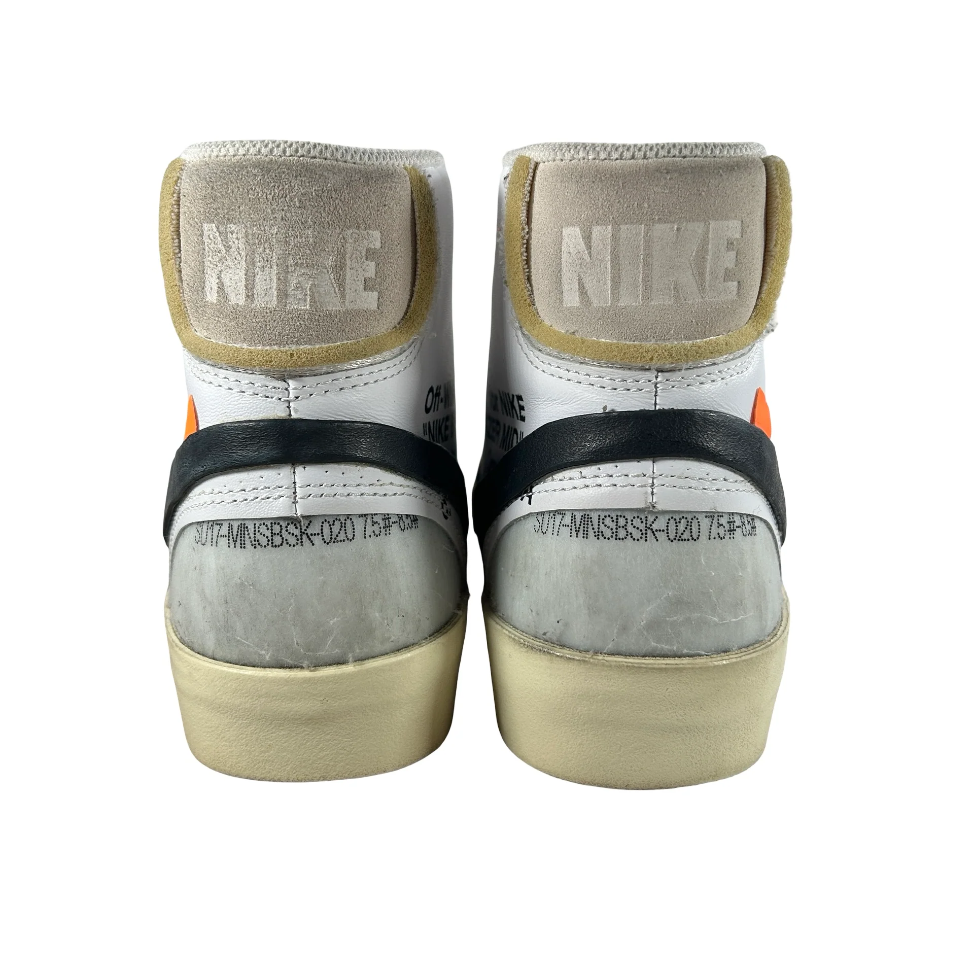 AA3832 100 Nike Blazer Mid Off-White [USED] - 8.5 M (Used2) - Image 3