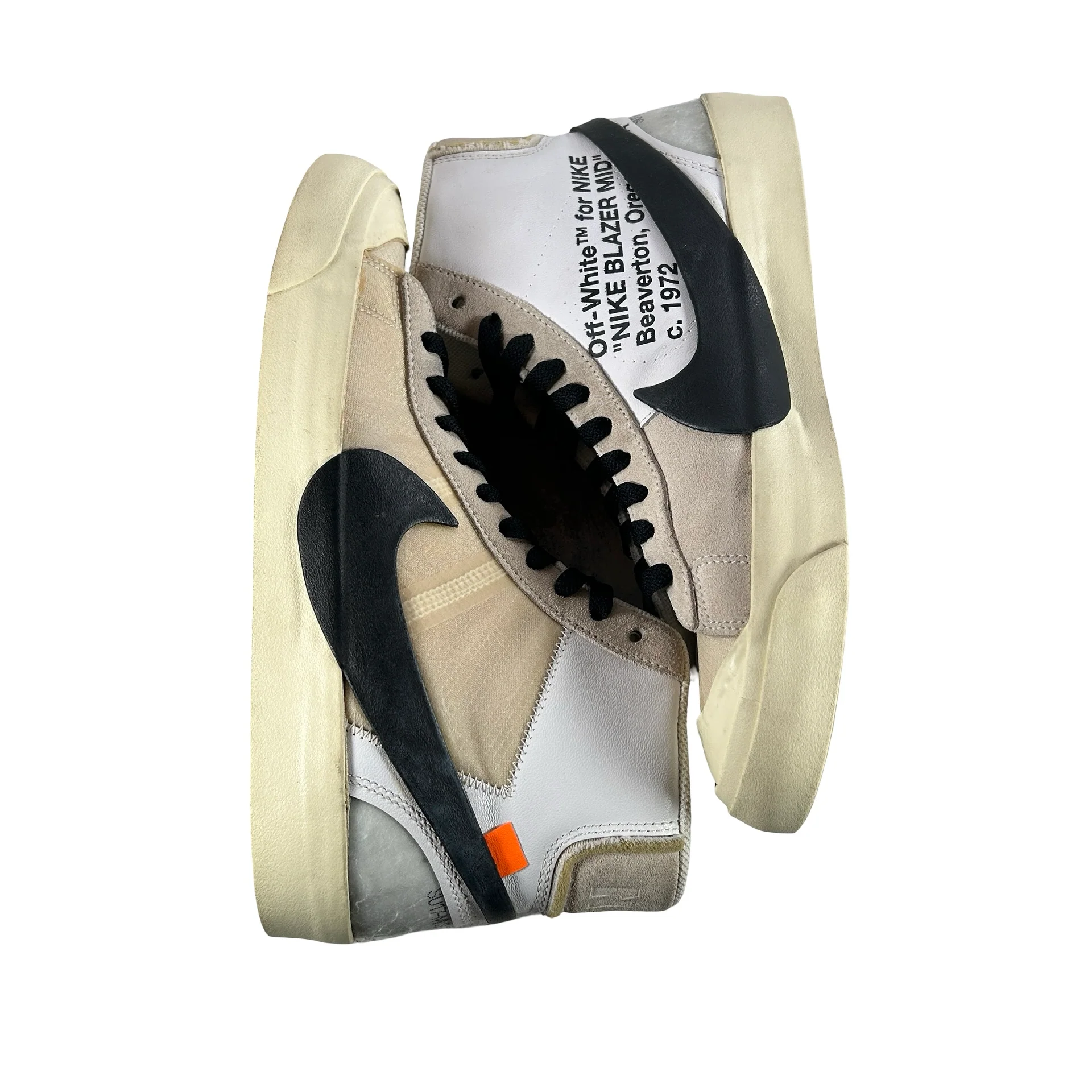 AA3832 100 Nike Blazer Mid Off-White [USED] - 8.5 M (Used2) - Image 4