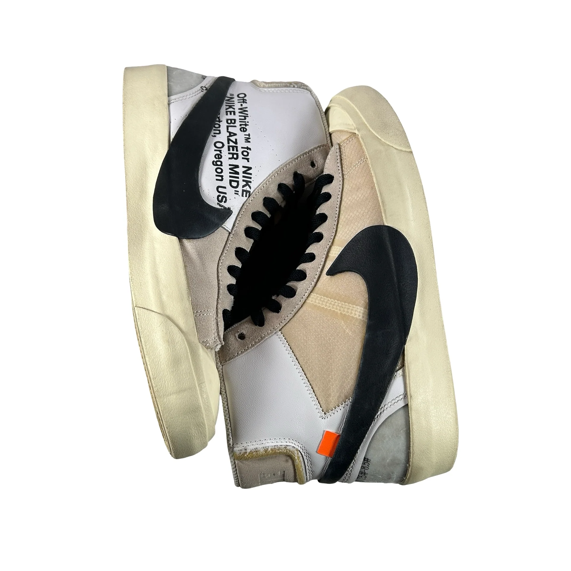 AA3832 100 Nike Blazer Mid Off-White [USED] - 8.5 M (Used2) - Image 5