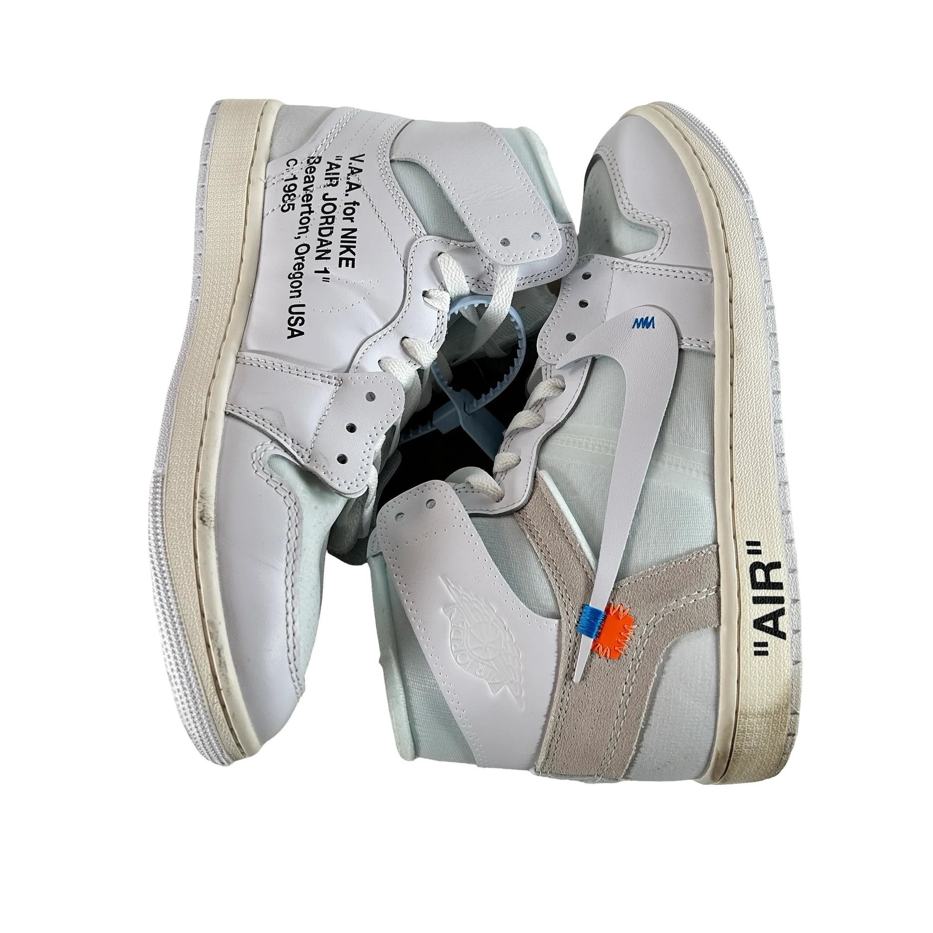 AA3834 100 Jordan 1 Retro High Virgil Abloh Archive Alaska [USED] - 10.5 M (Used) - Image 5