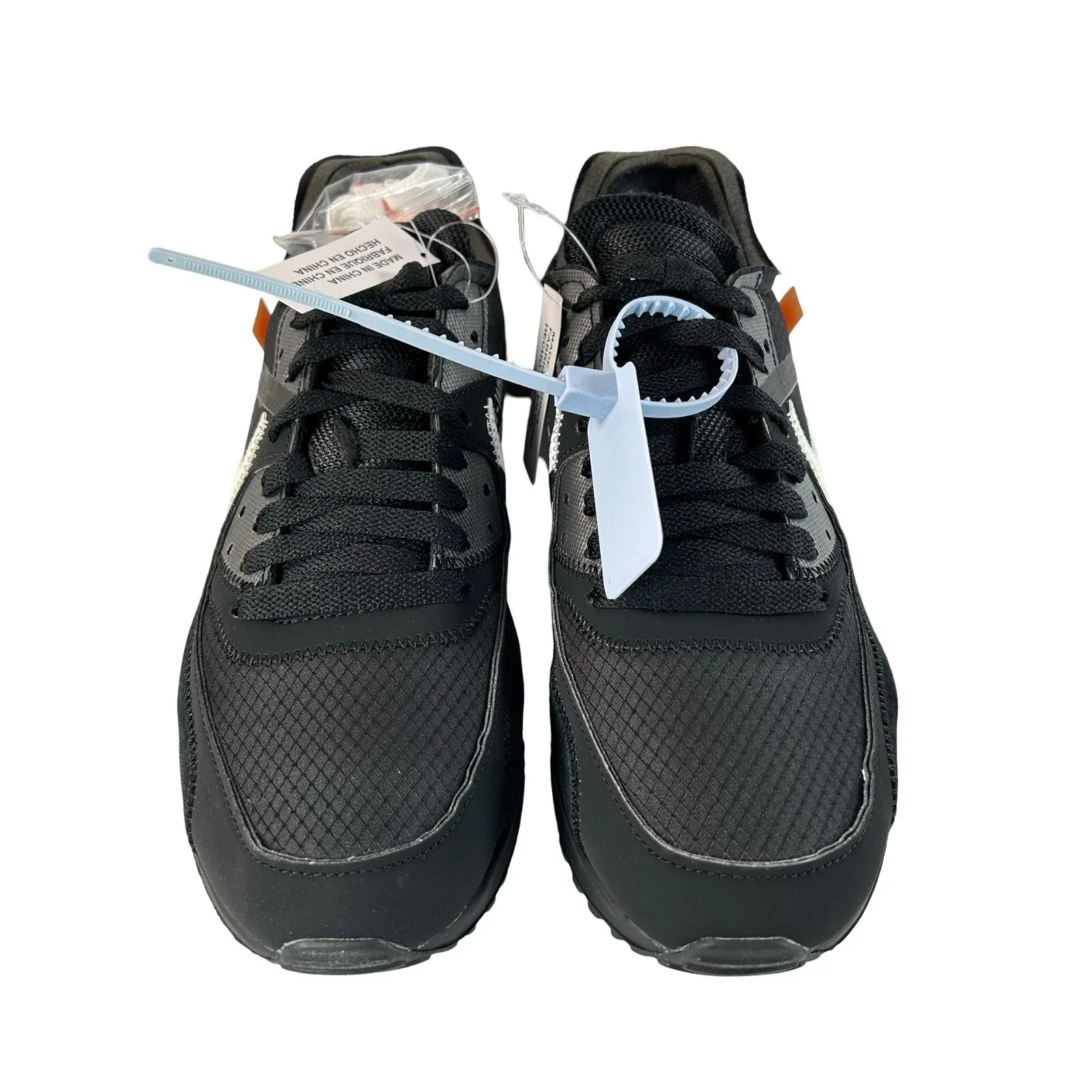 AA7293 001 Air Max 90 Off-White Black - 8 M (Swooshes Slightly Yellowing) - Image 2