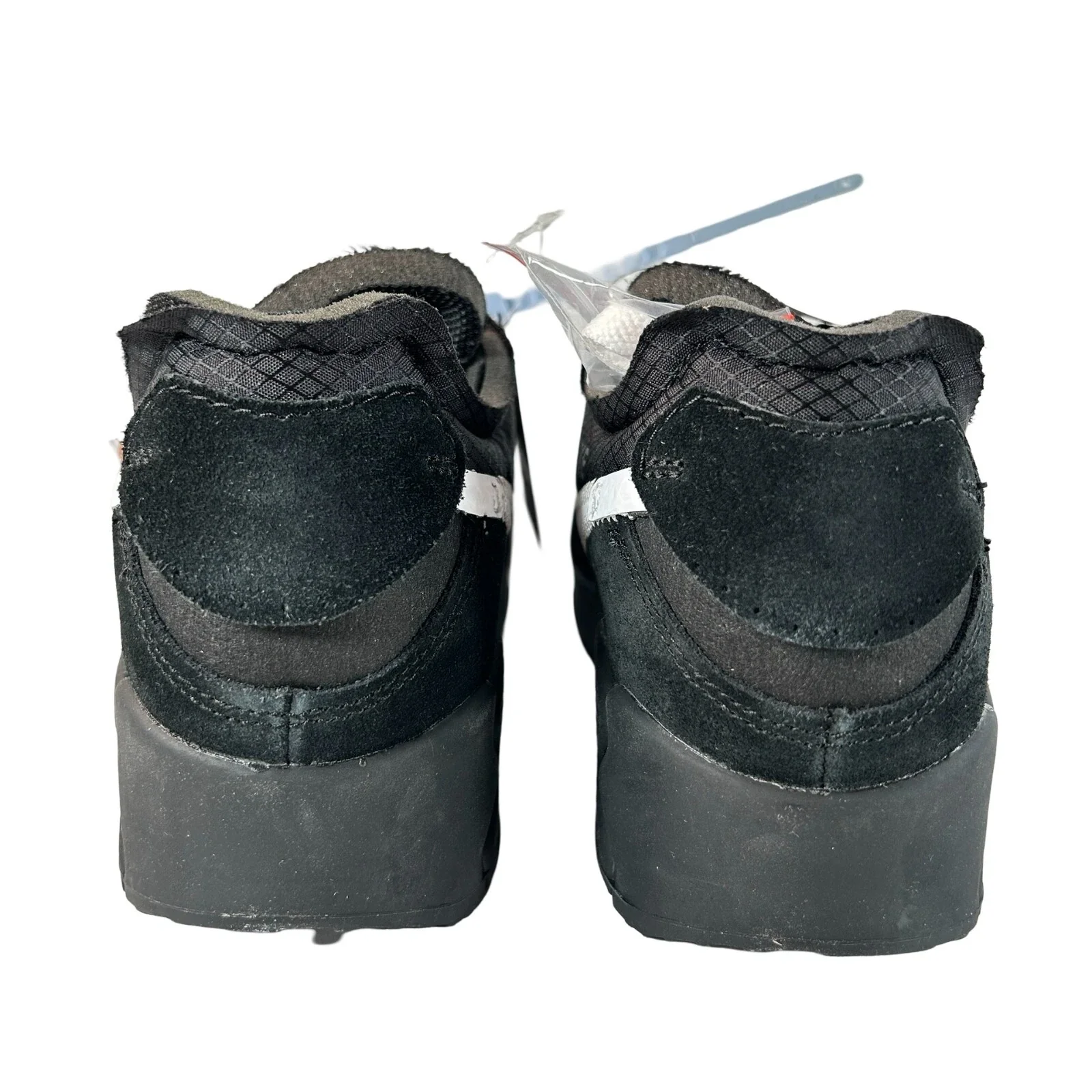 AA7293 001 Air Max 90 Off-White Black - 8 M (Swooshes Slightly Yellowing) - Image 3
